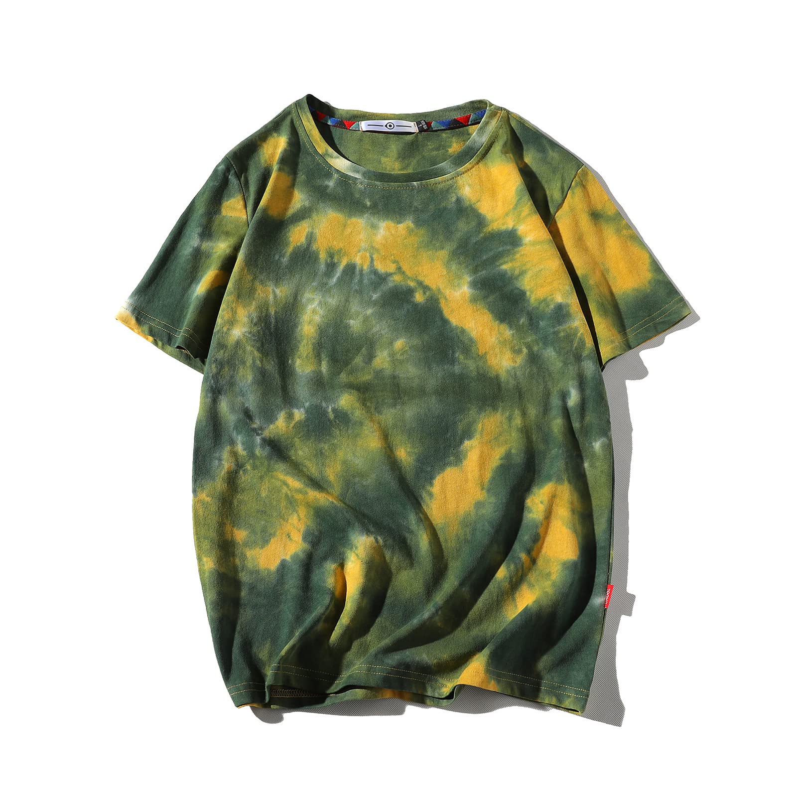GURUNVANIMens Camouflage Printing T-Shirts Short Sleeves Top Blouse