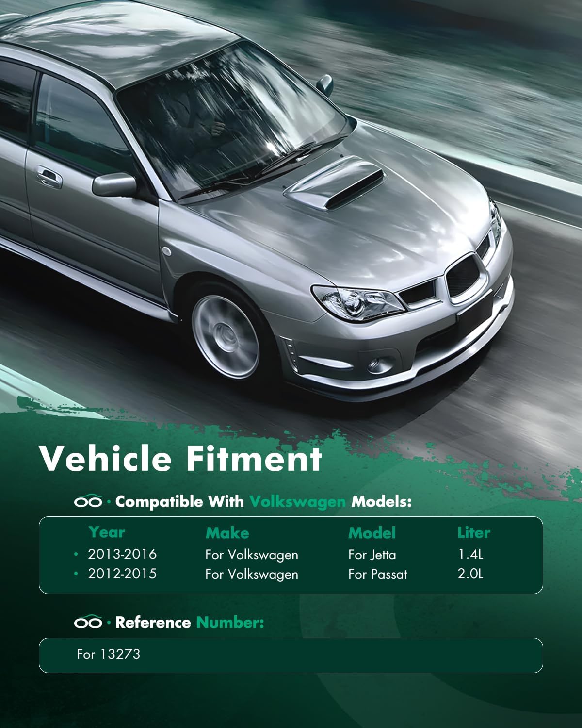 SCITOO Engine Cooling Radiator Assembly Compatible with Jetta 2013-2016, Passat 2012-2014, Replace# 1K0121251EB