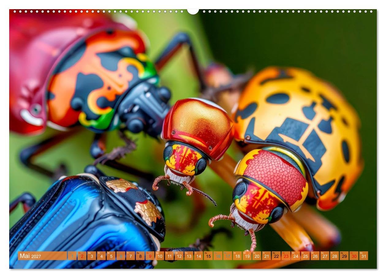 CALVENDO - Besondere bunte Käfer (Wandkalender 2027 DIN A2 quer), Monatskalender: Sie schimmern wie Edelsteine, tanzen durch das Licht und erzählen Geschichten aus der Natur.