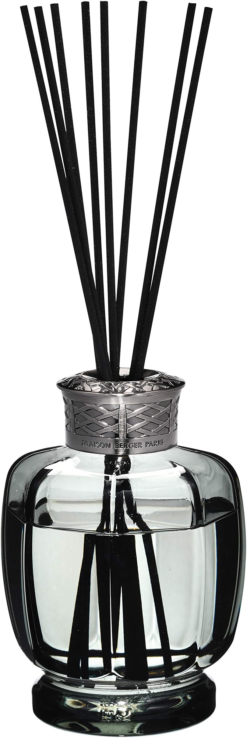 Reed Diffuser - Belle Epoque - Grey - Scented Bouquet with Reed Sticks - Gift Set Includes Sandalwood Temptation Fragrance 6.76 Fl.oz - 200 milliliters - Woody & Enticing - Made in France