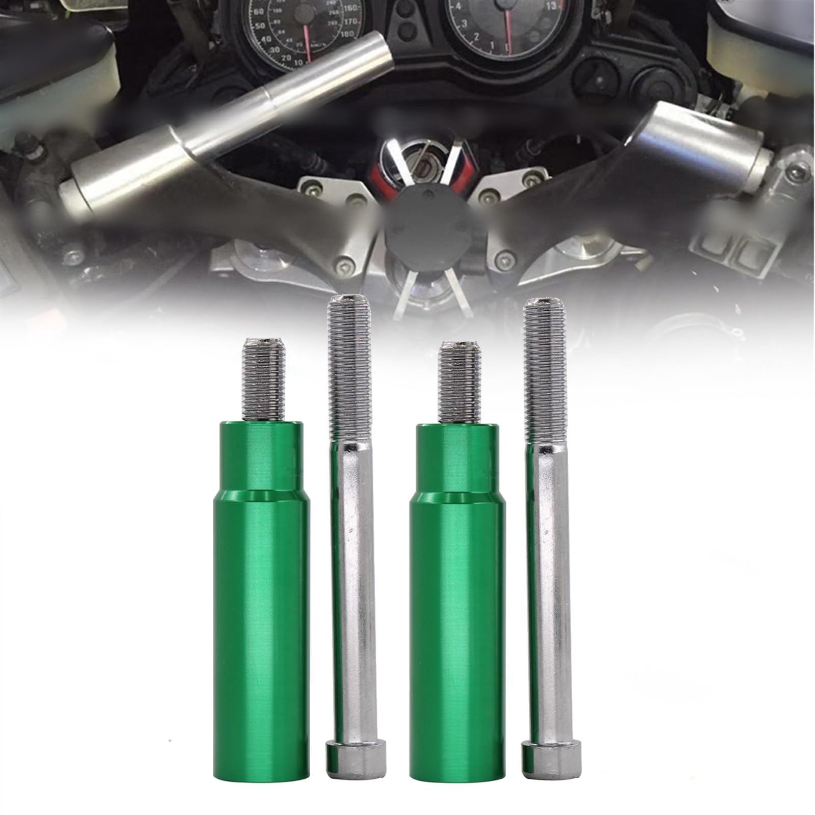 Nkldde Green A Gps Navigation Handlebar Bracket Extension For Kawasaki For Ninja 650 1000 For Ninja H2sx Z1000sx Gtr1400 Motorcycle Bar Support Adapter