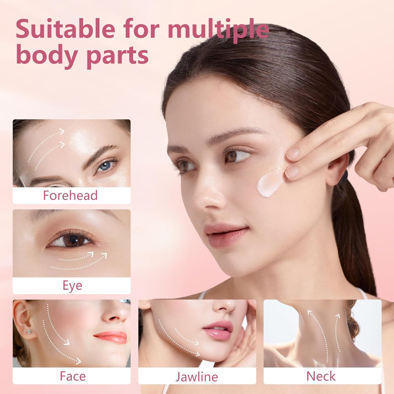 Electric Massage PDRN Firming Face Cream, 1000ppm PDRN Salmon DNA Face Moisturizer with Collagen, Hyaluronic Acid & Niacinamide, Firms, Glow Hydrating, Anti-Aging & Wrinkle, Korean Skin Care 1.76oz