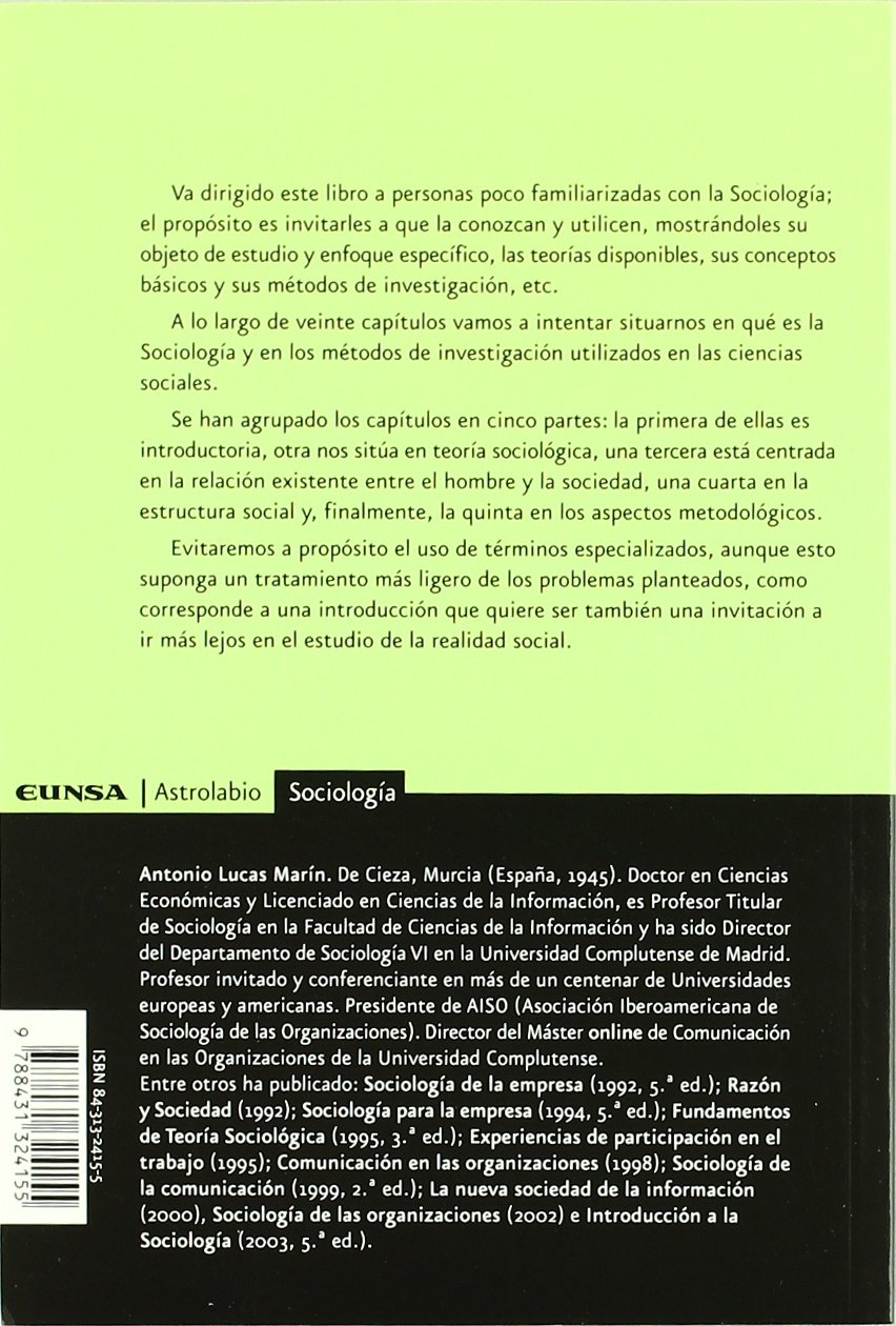 Sociología: una invitación al estudio de la realidad social (Astrolabio)