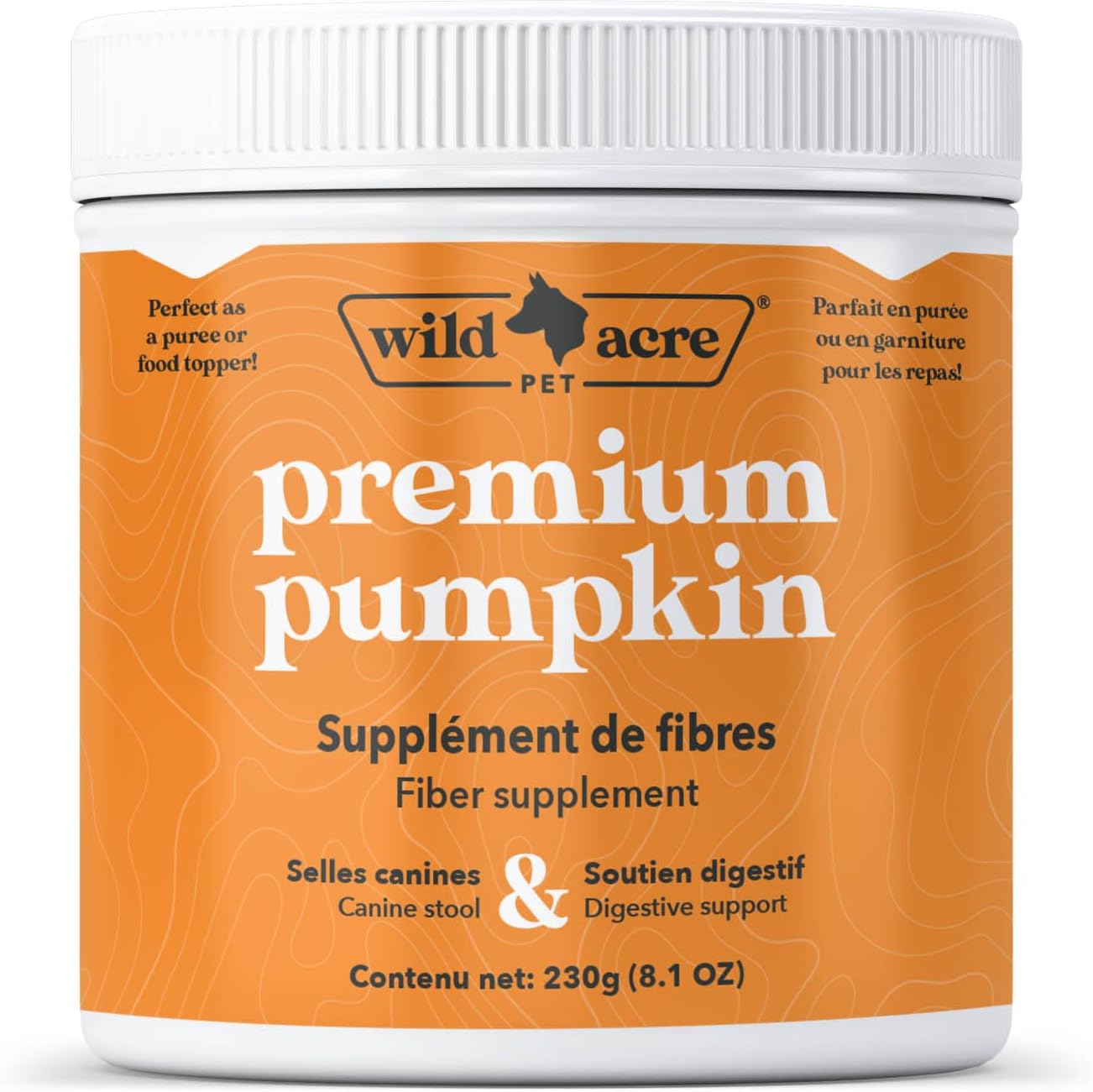 Pumpkin Powder for Dogs - No More Diarrhea or Scoots! - Digestive Puree Treat or Food Topper - Fiber Supplement for Dogs and Cats with Prebiotics, 8.1oz