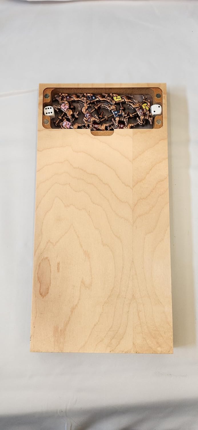 Horse Racing Board Game Personalize Gift Wood pegs and dice