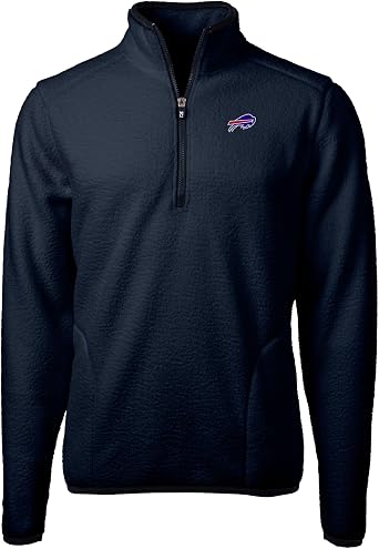 Cutter & Buck Men's NFL Big & Tall Cascade Eco Fleece Quarter-Zip Jacket