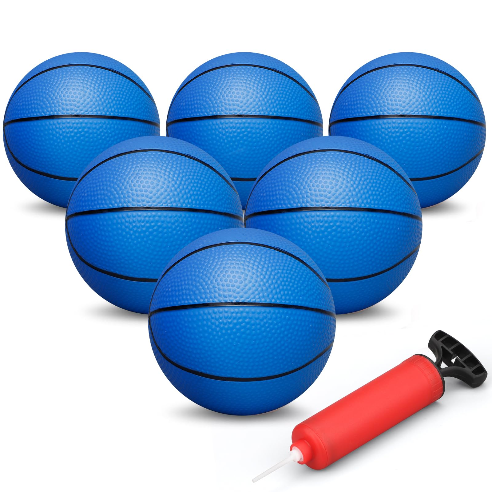 6 inches Mini Basketball Toy Set for Kids (Deflated/Pump Included) Over The Door Mini Hoo…