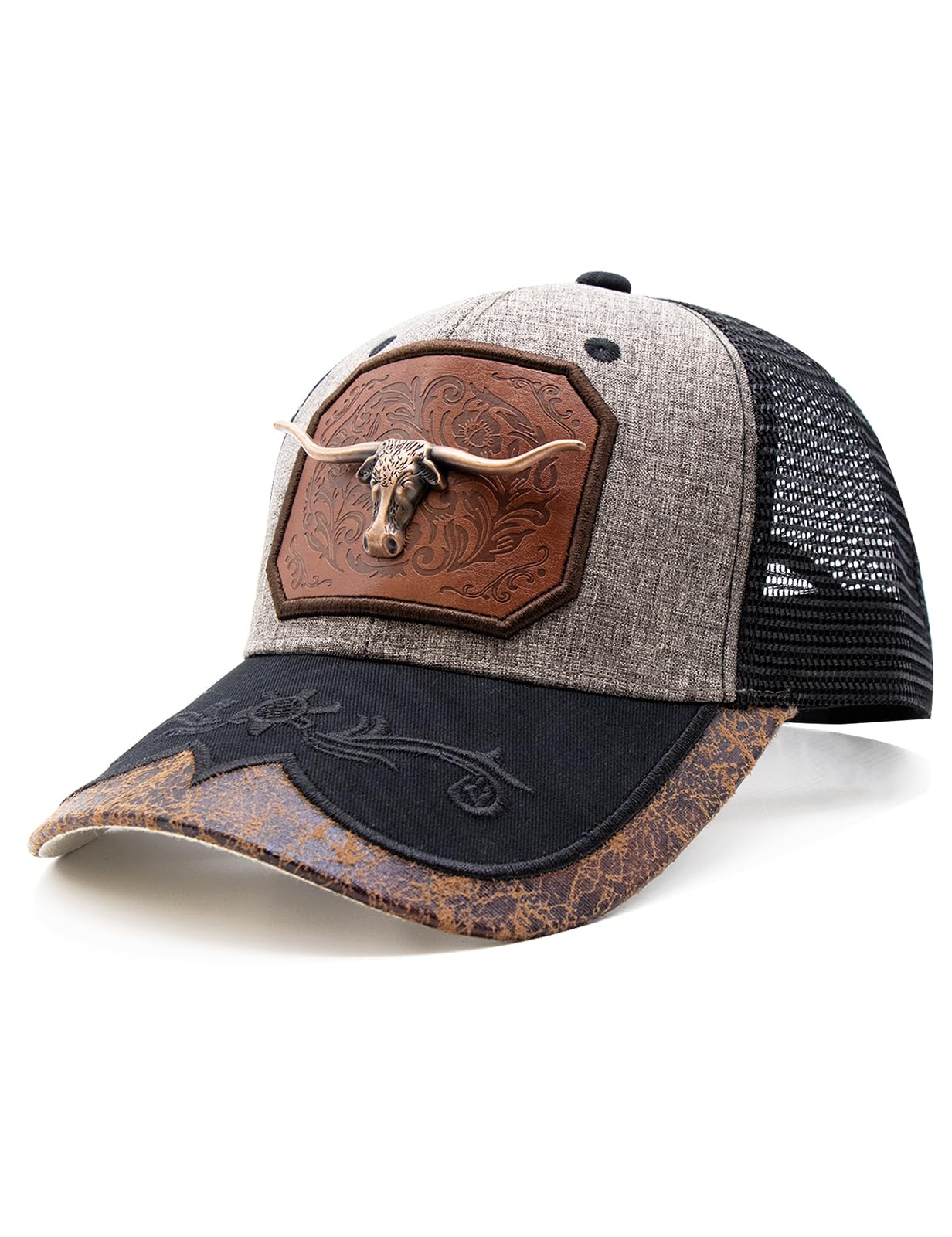 URAMAN Cowboy Trucker Hats for Women Men Western Cowgirl Cute Baseball Cap