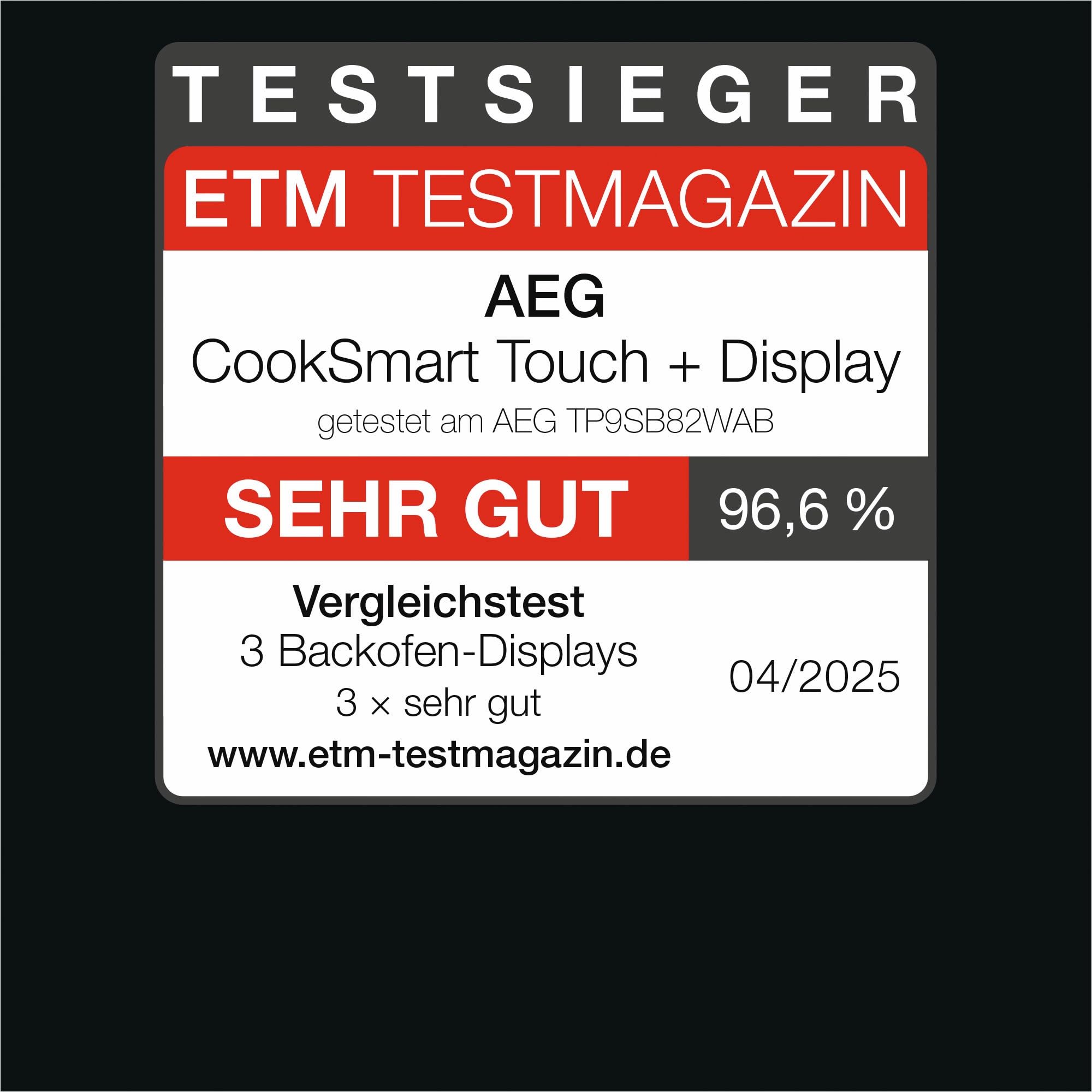 AEG Wifi Einbau-Dampfbackofen, Multidampfgarer, Serie 9 Touch-Swipe-Display XL, mit Schritt für Schritt assistiertem Kochen, Made in Germany,100% Auto-Dampf & SousVide, App-Rezepte, TP9SB82WAB