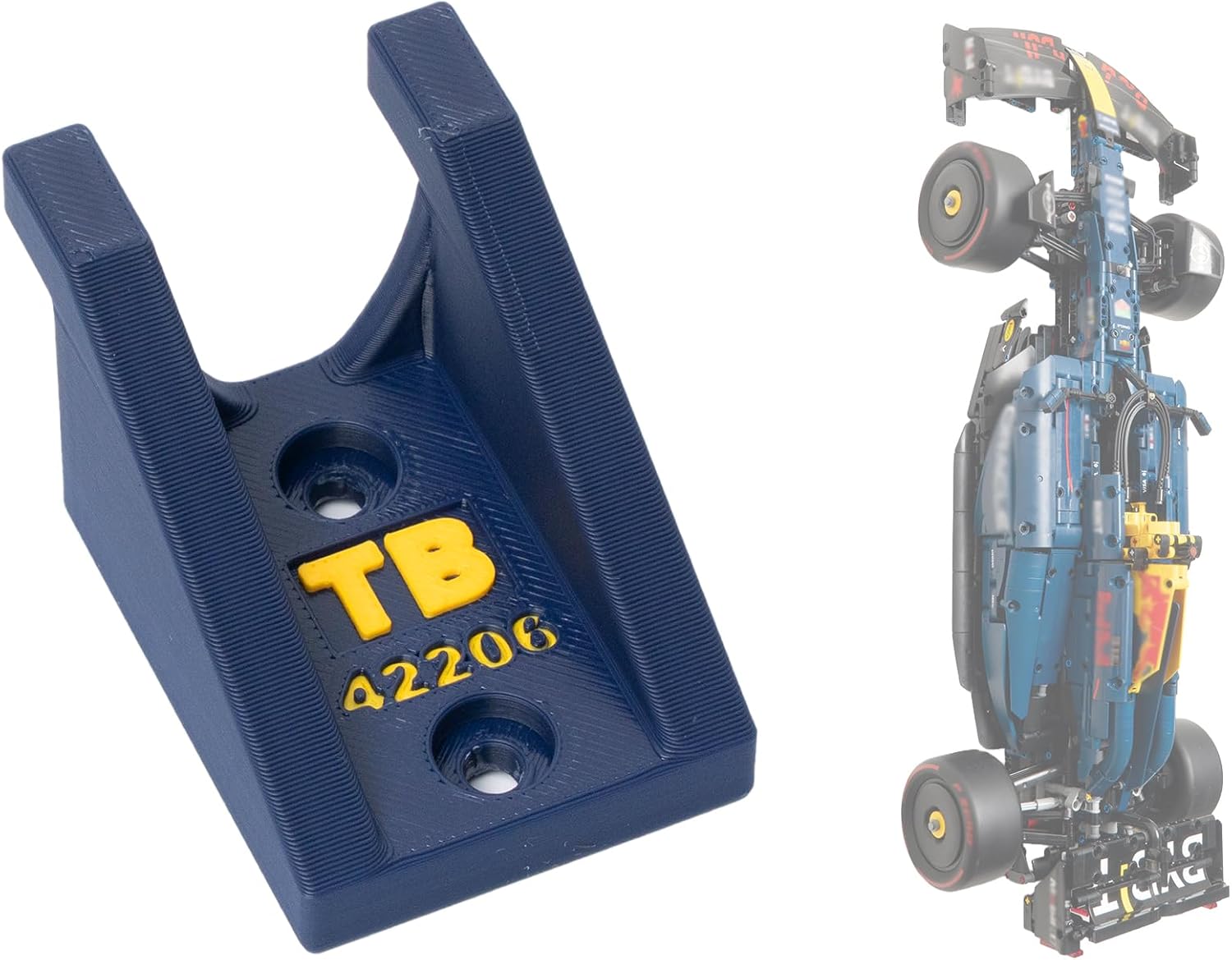 Vertical Wall Mount for LEGO Oracle Red Bull Racing RB20 F1 Car-42206 (Car NOT Included)