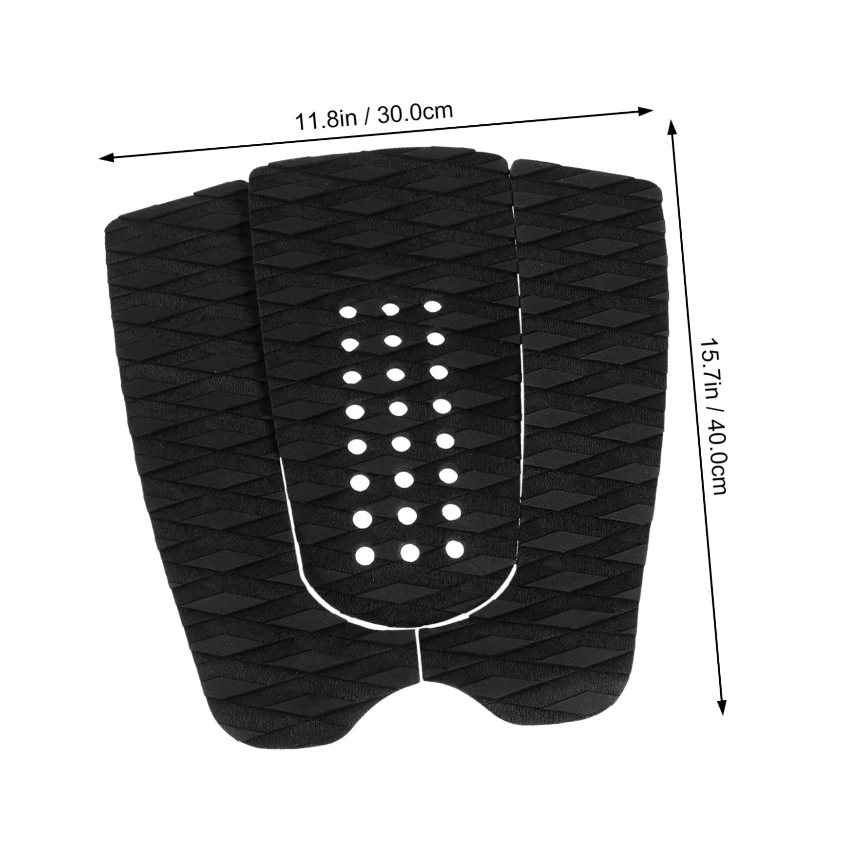 POPETPOP 3Pcs Adhesive Surfboard Traction Pads Slip Tail Pads for Enhanced Grip Lightweight Non Slip Surfboard Accessories for Beginners and Pros Present for Surfing