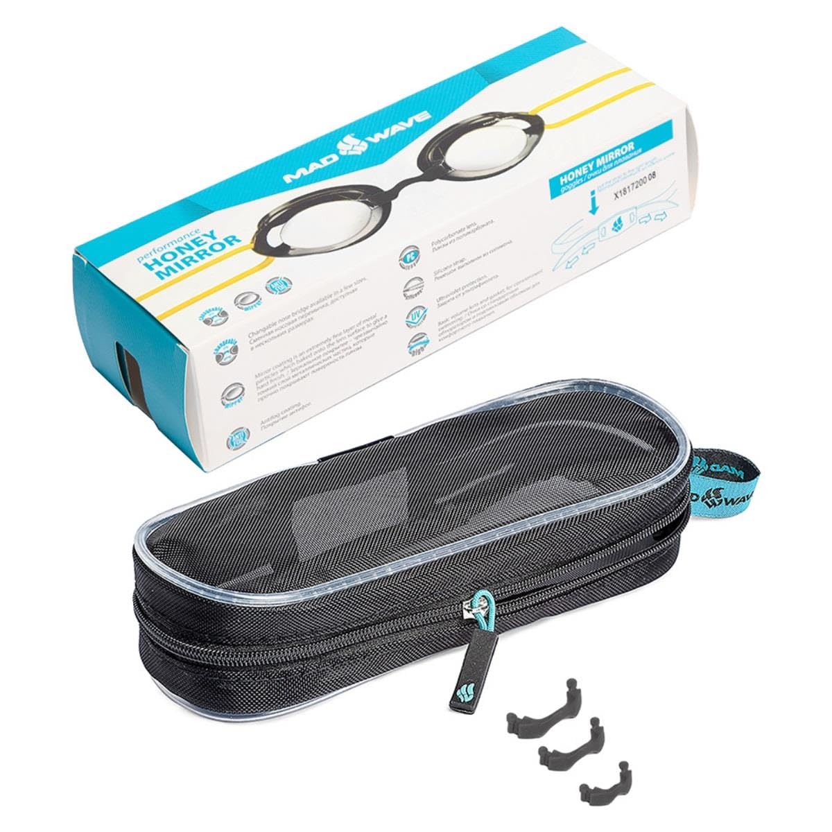 Mad Wave Honey Schwimmbrille, verspiegelt, Gelb
