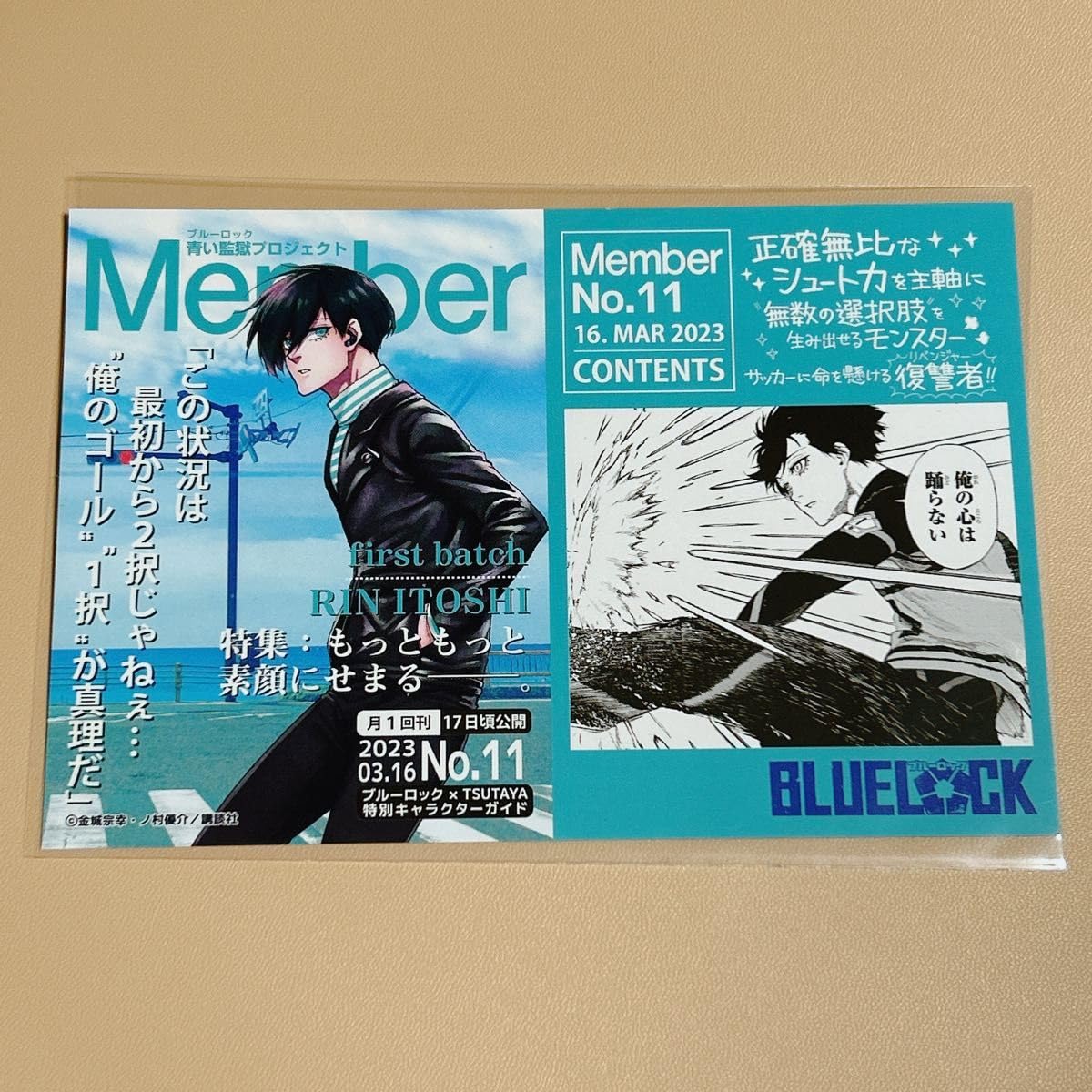 ブルーロック　糸師凛　ポストカード　TSUTAYA Amazon.co.jp: ブルーロック ブルロ TSUTAYA ポストカード 糸師