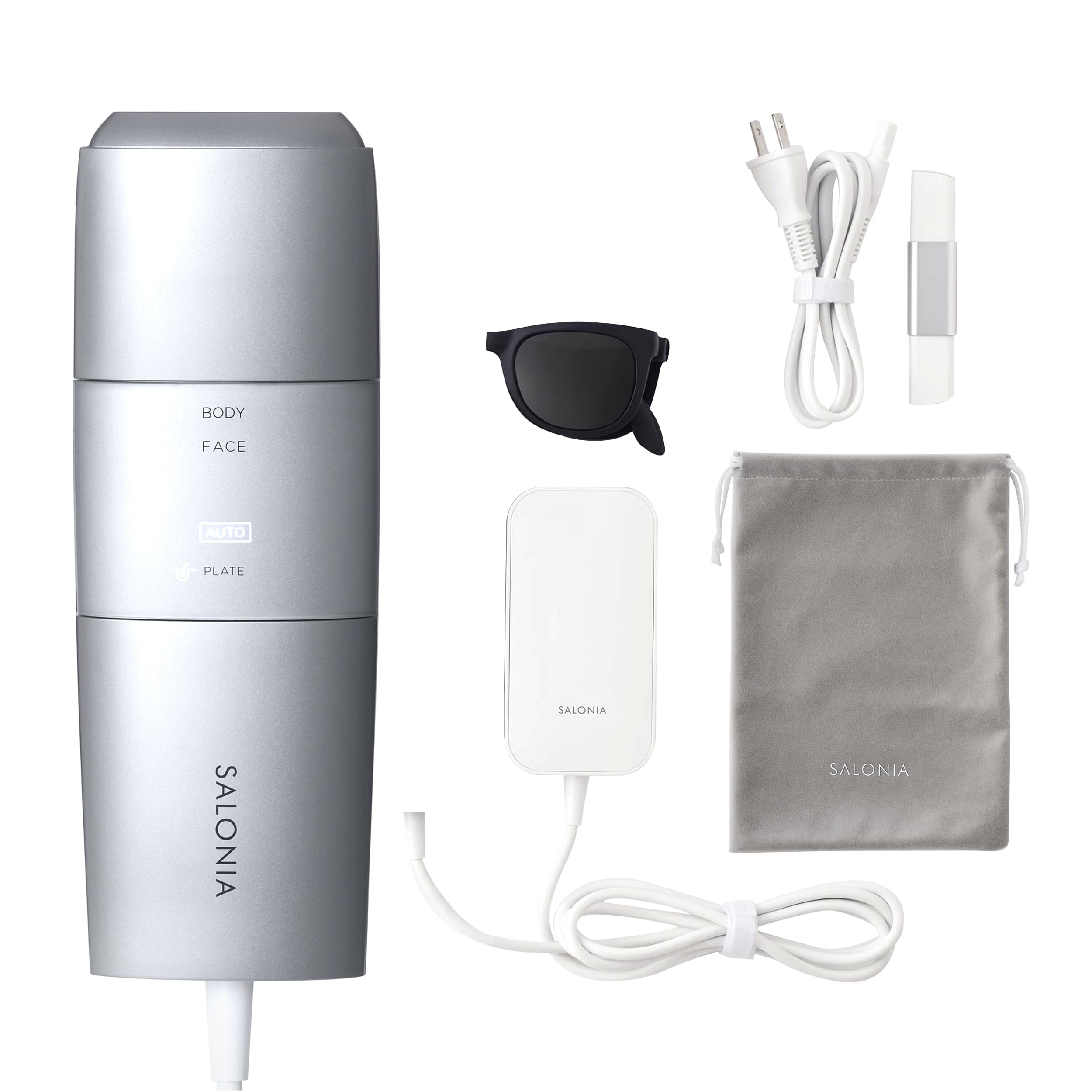 Amazon.co.jp: SALONIA Flash Crystal Silk Epilator for Men and