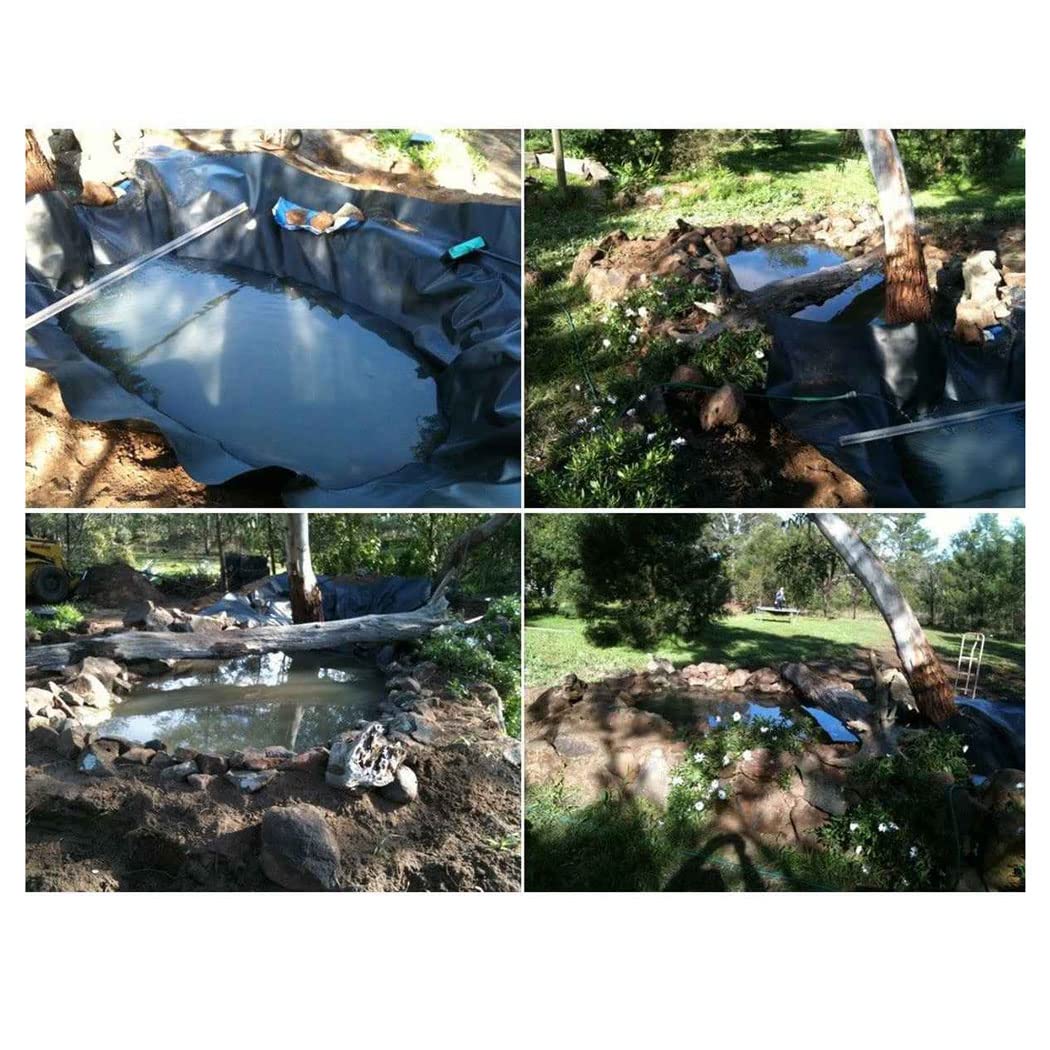 Generico Telo Impermeabile Resistente per Giardini e Piscine, Membrana Flessibile per laghetto 6x8 m (19,7x26,2 Piedi) - Durevole, a Prova di umidità, Ideale per progetti in Giardino e per laghetti