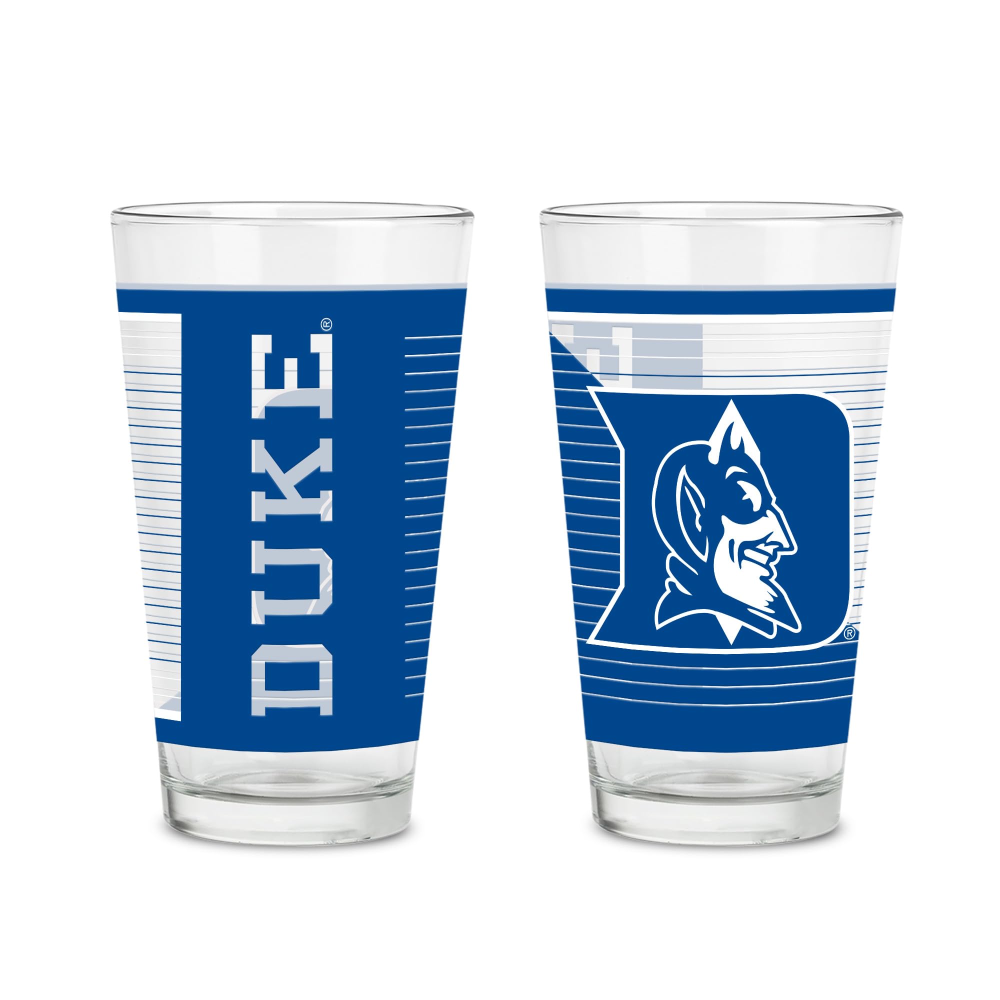 Verre à pinte Duke Blue Devils lavable au lave-vaisselle sans décoloration du logo