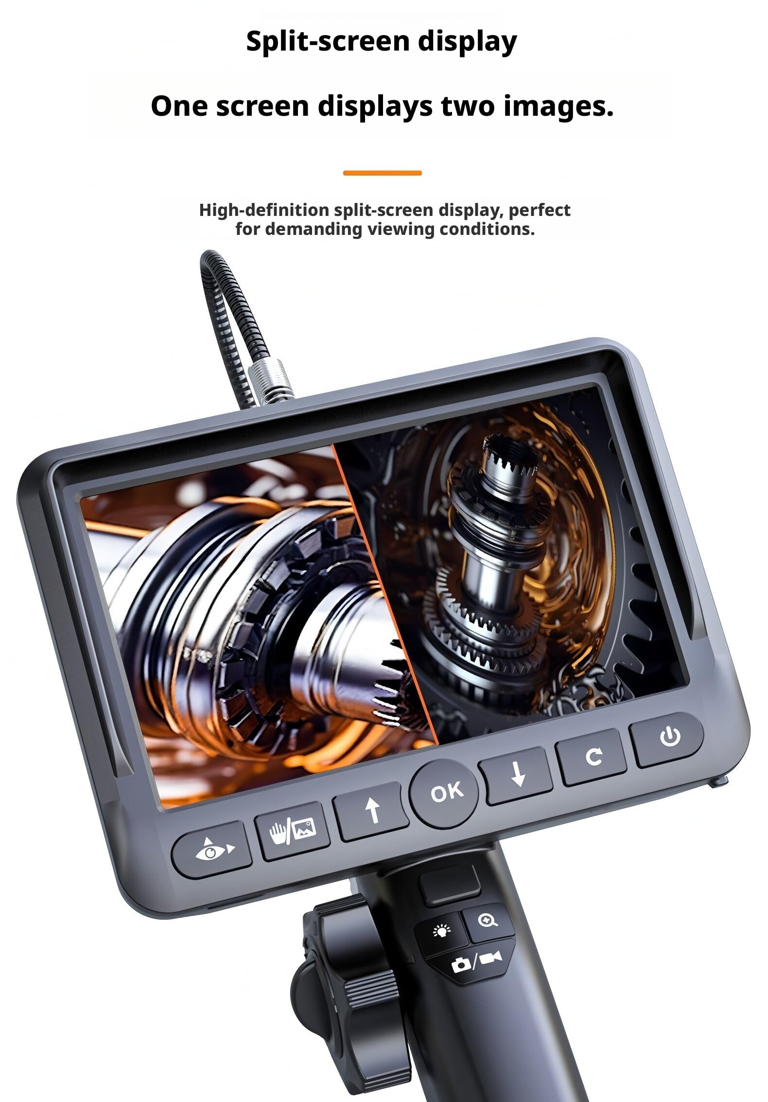 Borescope GL-500L Inspection camera Endoscope 3.9mm 1M Single Lens 1080P
