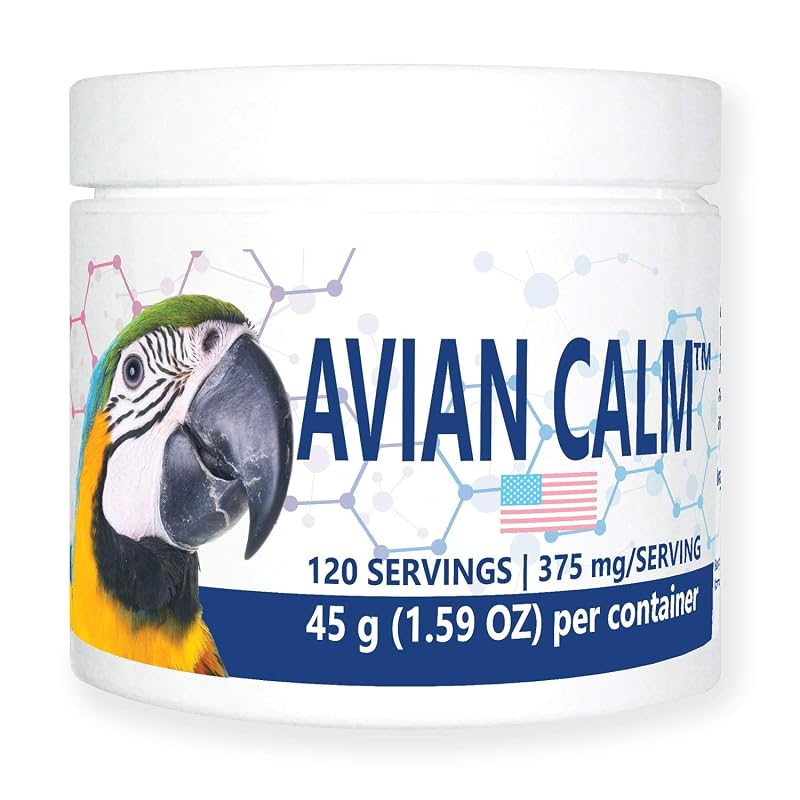 Suplemento para aves Avian Calm™ com L-teanina Equa Holistics, 120 porções