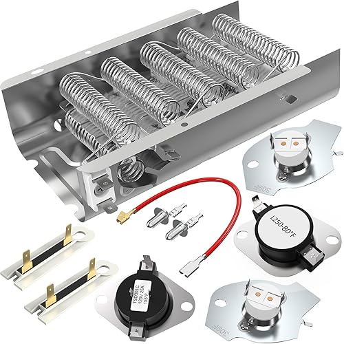 279838 WED4815EW1 3403585 W10724237 Elemento calefactor apto para secadora Whirlpool Amana Elemento de calefacción apto para kenmore 70 80 Serie