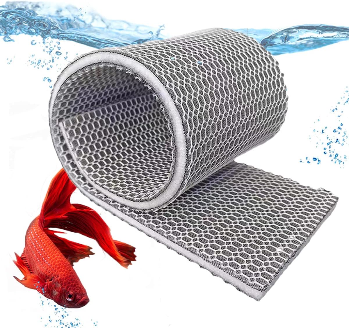 ANTOLE Aquarium Filter Media,8D 7Layers Fish Tank Filter Sponge No Glue Foam Biochemical Cotton Professional Aquarium Filtration Accessories