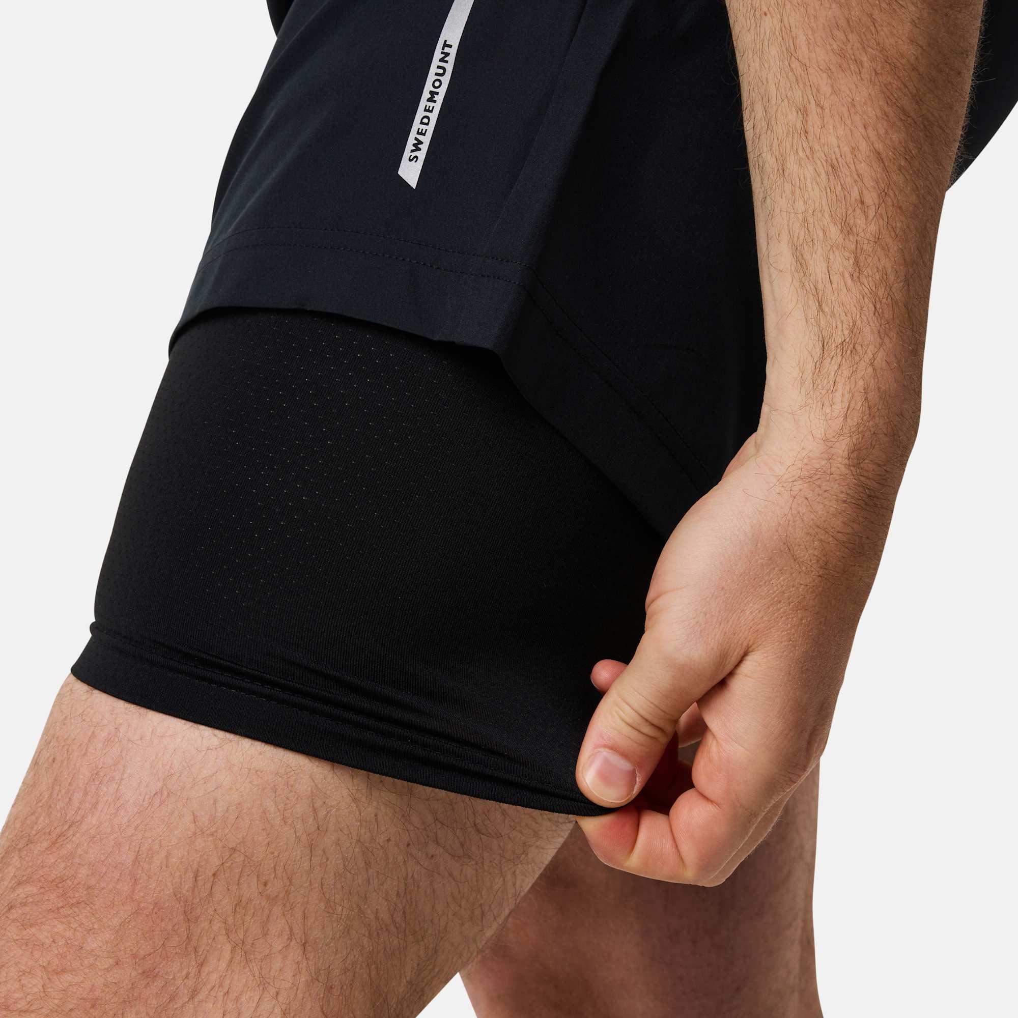 Spodenki treningowe Swedemount Core 2 w 1 – oddychające, uniwersalne do fitnessu, siłowni, biegania Męskie