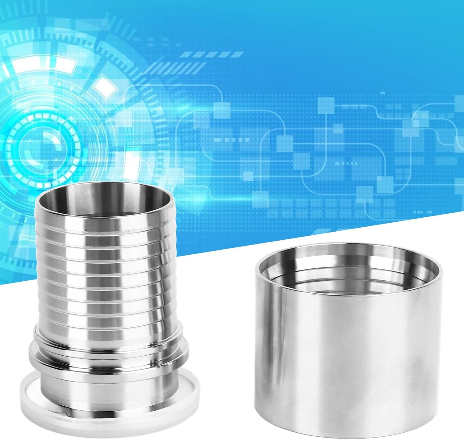 Quick Connect Hose Coupler Stainless Steel Hydraulic Snap Fitting CT Joint for Pipe Connection in Liquor Dairy Food Pharmaceutical Industry 304 Stainless Steel Buckle Joint and