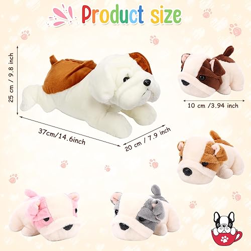 Miniatura 9 de 5 Pieces Dog Stuffed Animal Puppy Stuffed Animal 1 Big Mommy Dog with 4 Mini Baby Cute Soft Plush Dog Stuffed Dog with Puppies for Birthday