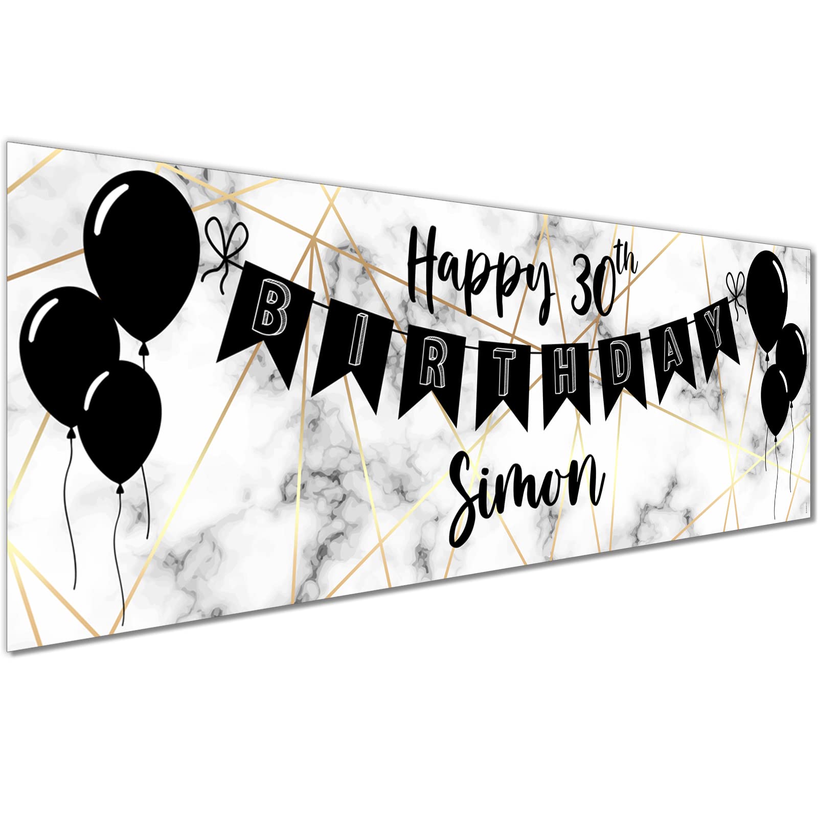 Buy 1 x 6FT Large Banner Happy Birthday Personalised Birthday Banners