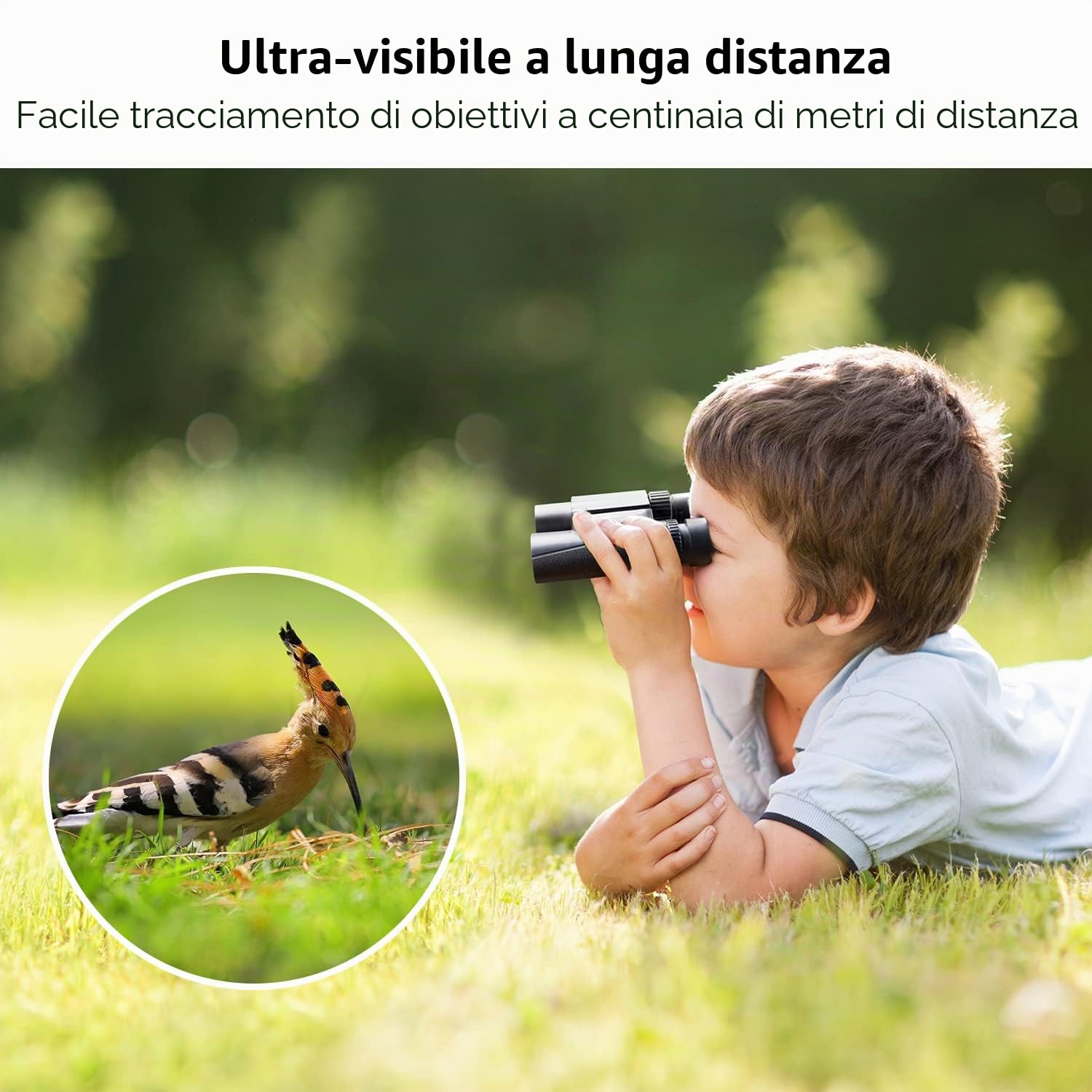 K&F CONCEPT 10x25 Binocolo Professionale Compatto, Prisma BAK4 | Obiettivo FMC, Binocolo Leggero Portatile per Osservare Uccelli, Campeggio Caccia, Viaggio, Concerti