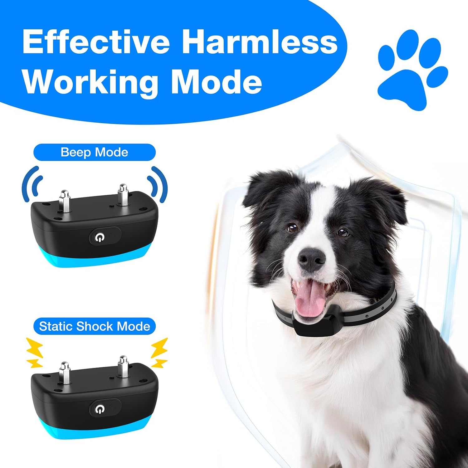 Electric Fence for Dogs, 2025 Underground Dog Fence Containment System for 2 Dogs — Includes Waterproof Training Collar with Tone/Shock Correction, Covers up to 3/4 Acre