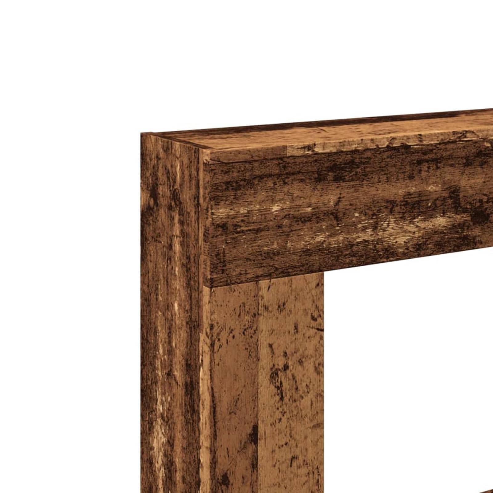 Cornice per Camino Legno Antico 81x18x82 cm in Truciolato,Cornice per Camino,Cornice Decorativa Caminetto-854605