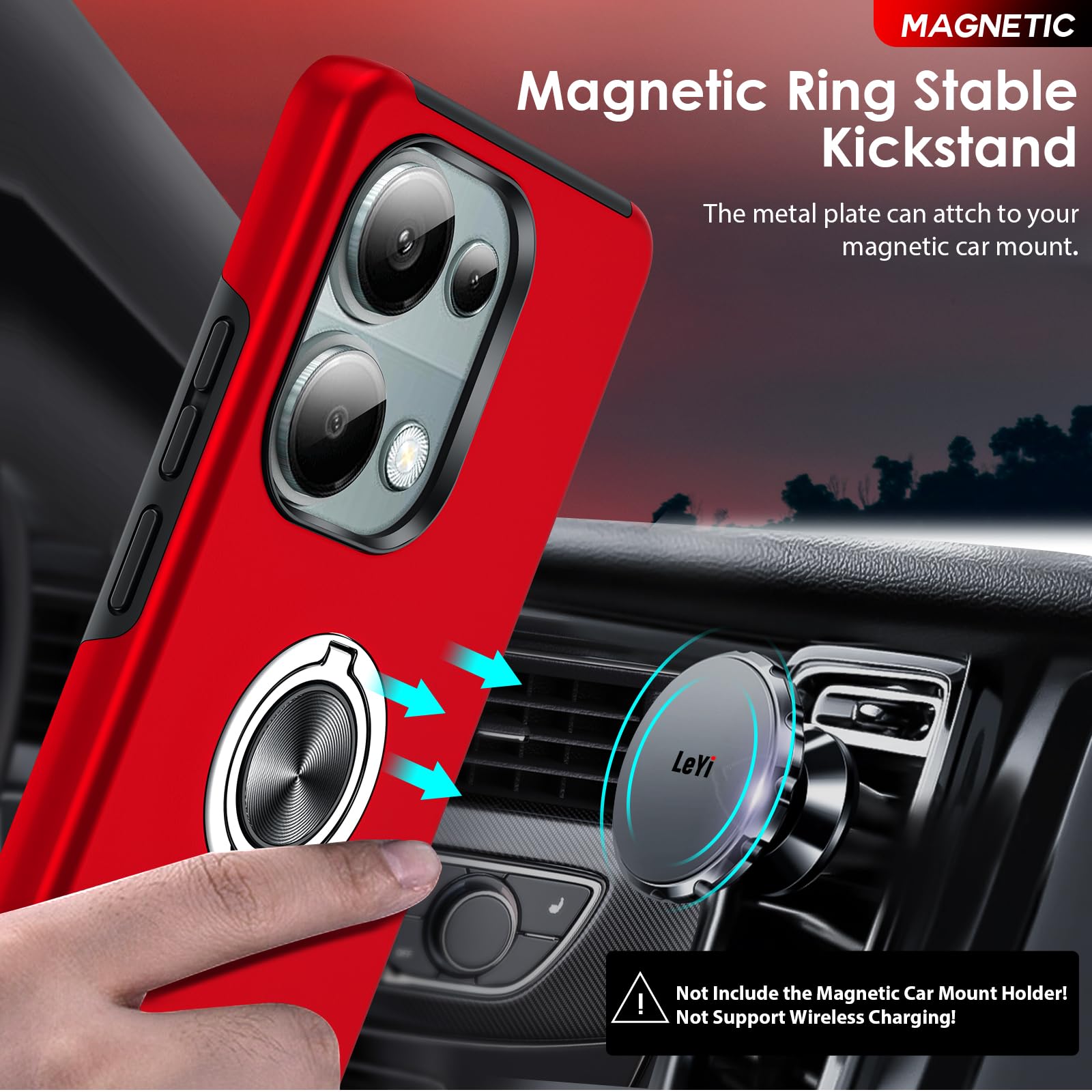 LeYi Cover per Redi Note 13 Pro 4G (Non per 5G)/Xiaoi Poco 6 Pro 4G