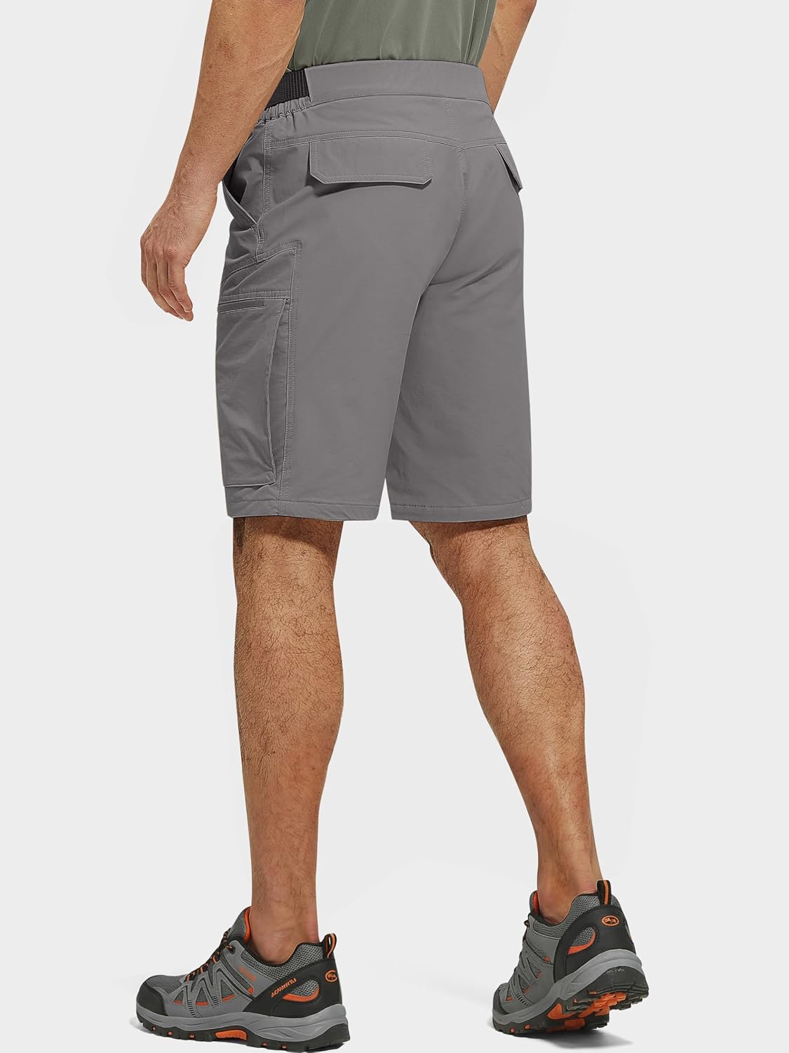 FREE SOLDIER Men's Lightweight Hiking Cargo Shorts with Belt image 2