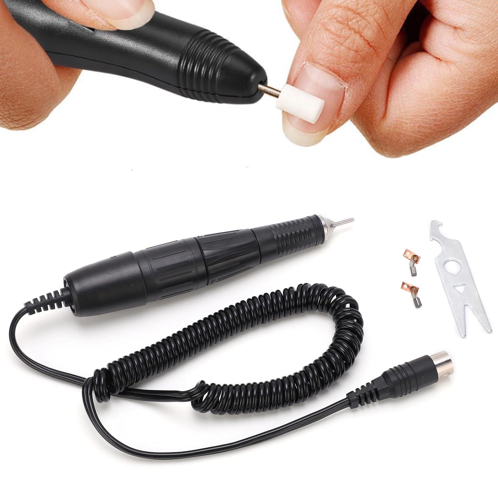 35000RPM de Taladro de Uñas Micromotore, Micromotore Taladro de Uñas Eléctrico Pluma para Uñas de Gel Acrílico Manicura Pedicura Pieza de Mano