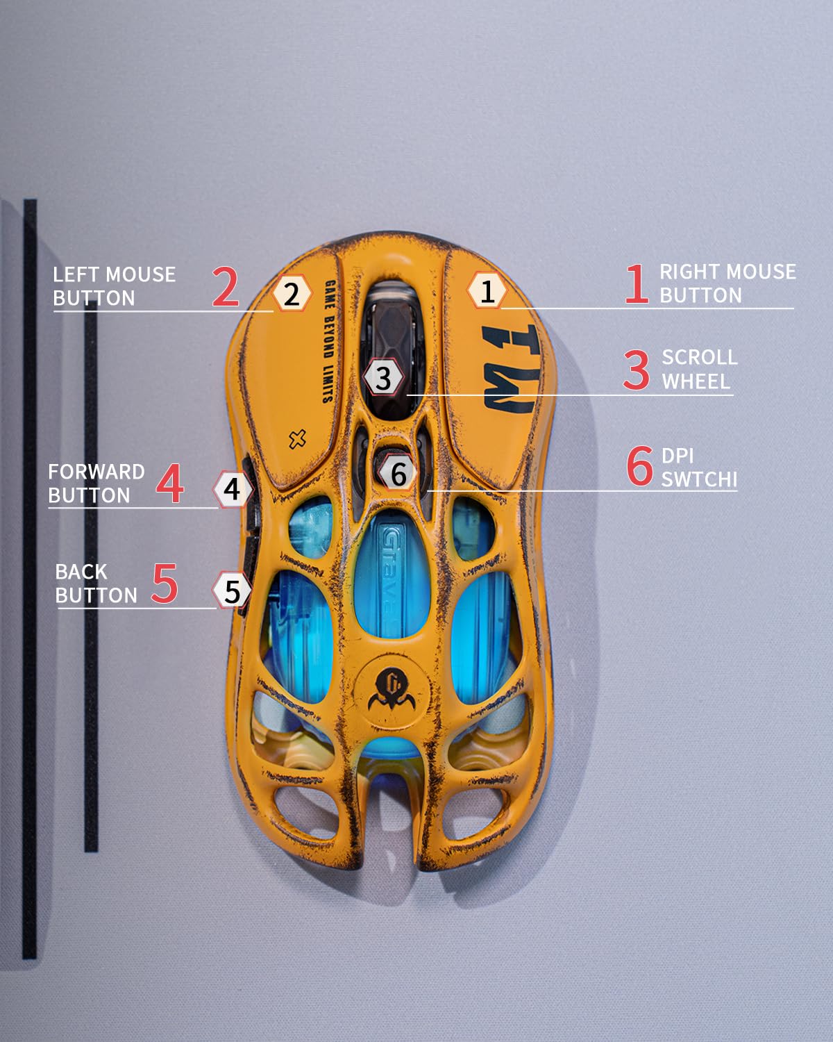 Amazon.com: GravaStar Mercury M1 Pro Wireless Gaming Mouse with 