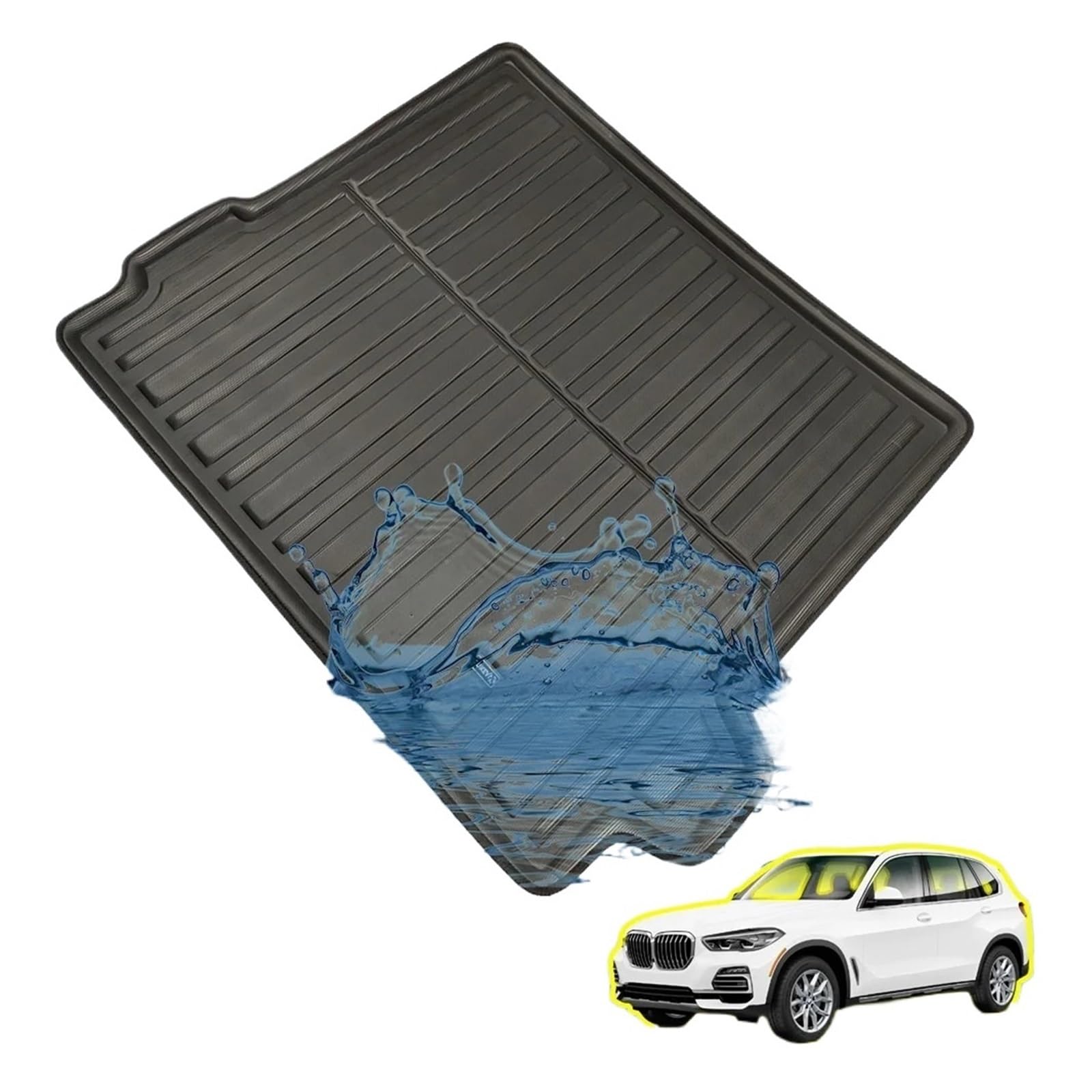 Auto Kofferraummatte Für X5 G05 2018 2019 2020 Fracht Fach Hinten Stamm Boden Matte Gepäck Fach Wasserdicht Teppich Auto Maßgeschneiderte Hund Pad Boot Liner Auto Kofferraumwanne