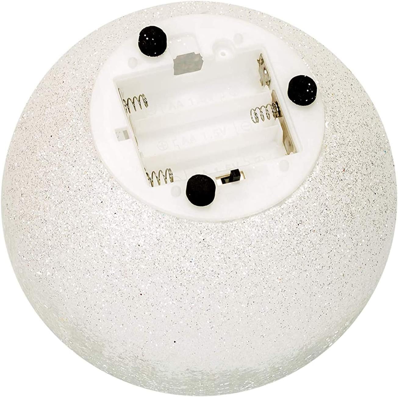 Cardinal on Pinecone Crackle Glass Small 6 Inch LED Light Up Globe Tabletop Decoration - Image 6