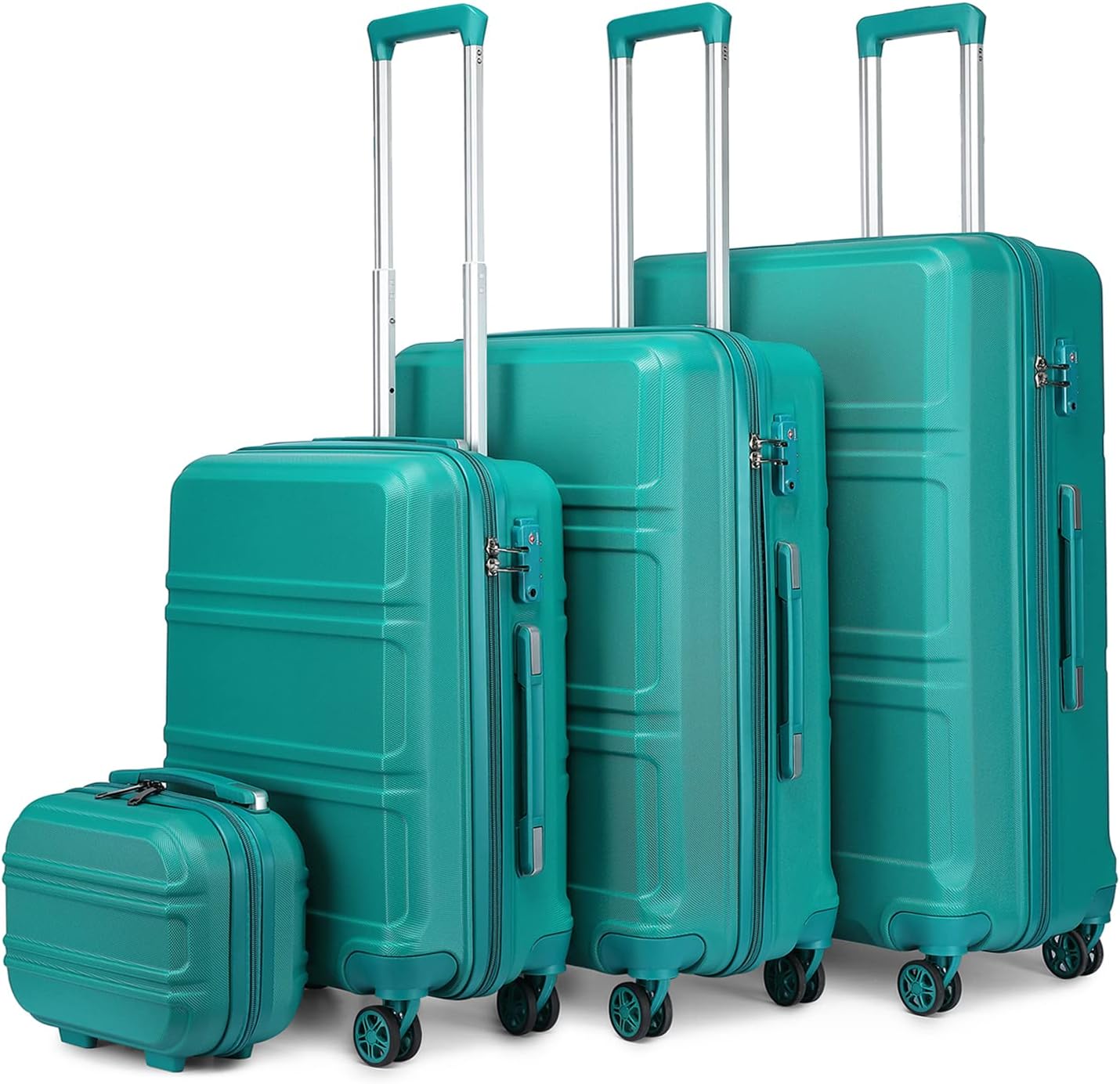 Kono 4 Piece Luggage Sets Lightweight with Spinner Wheels TSA Lock Hardside Travel