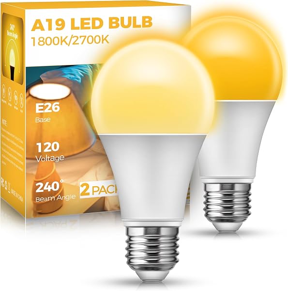 JandCase Sleep Light Bulb, Amber Light Bulb