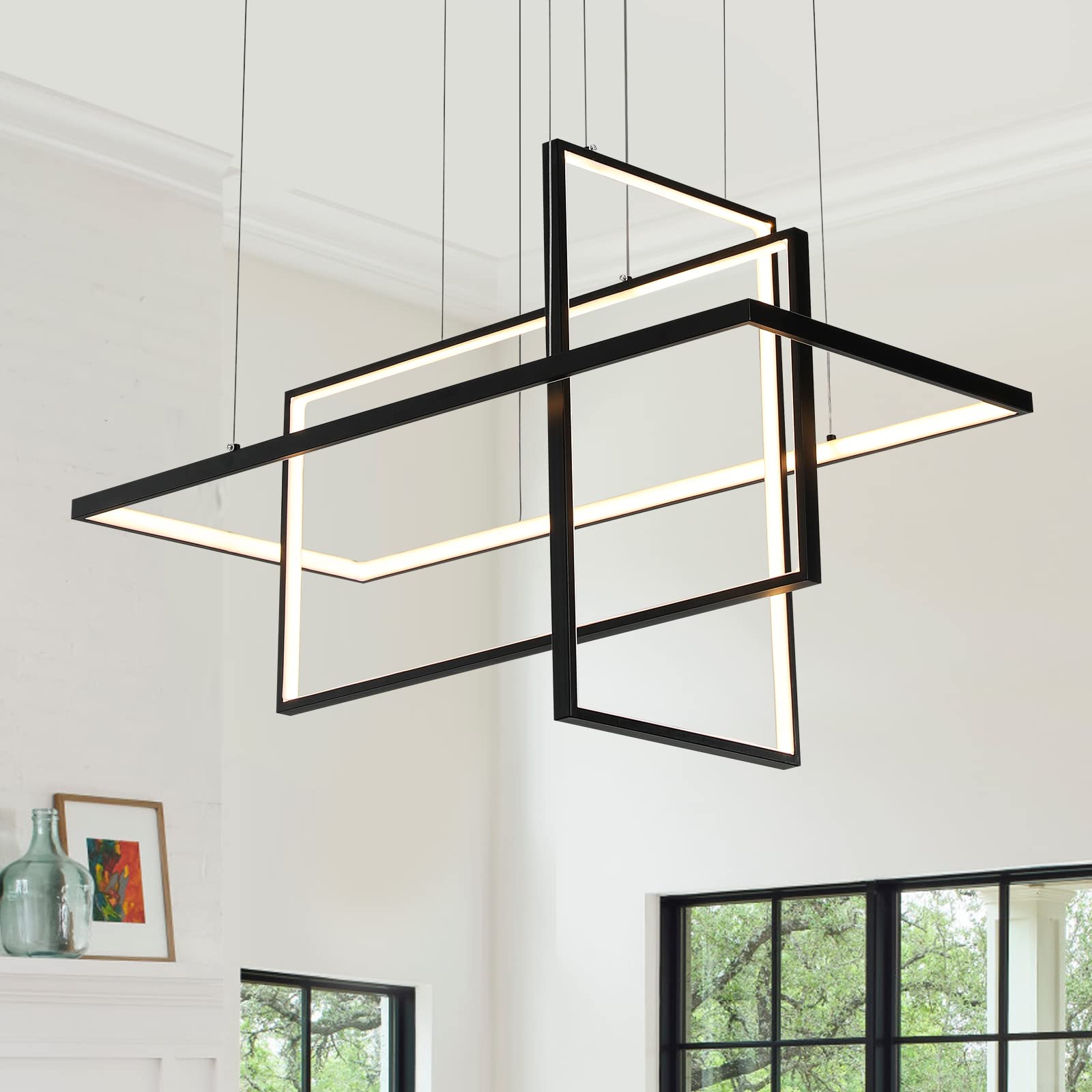 Buccleuch Modern LED Chandelier Square Contemporary Pendant Light