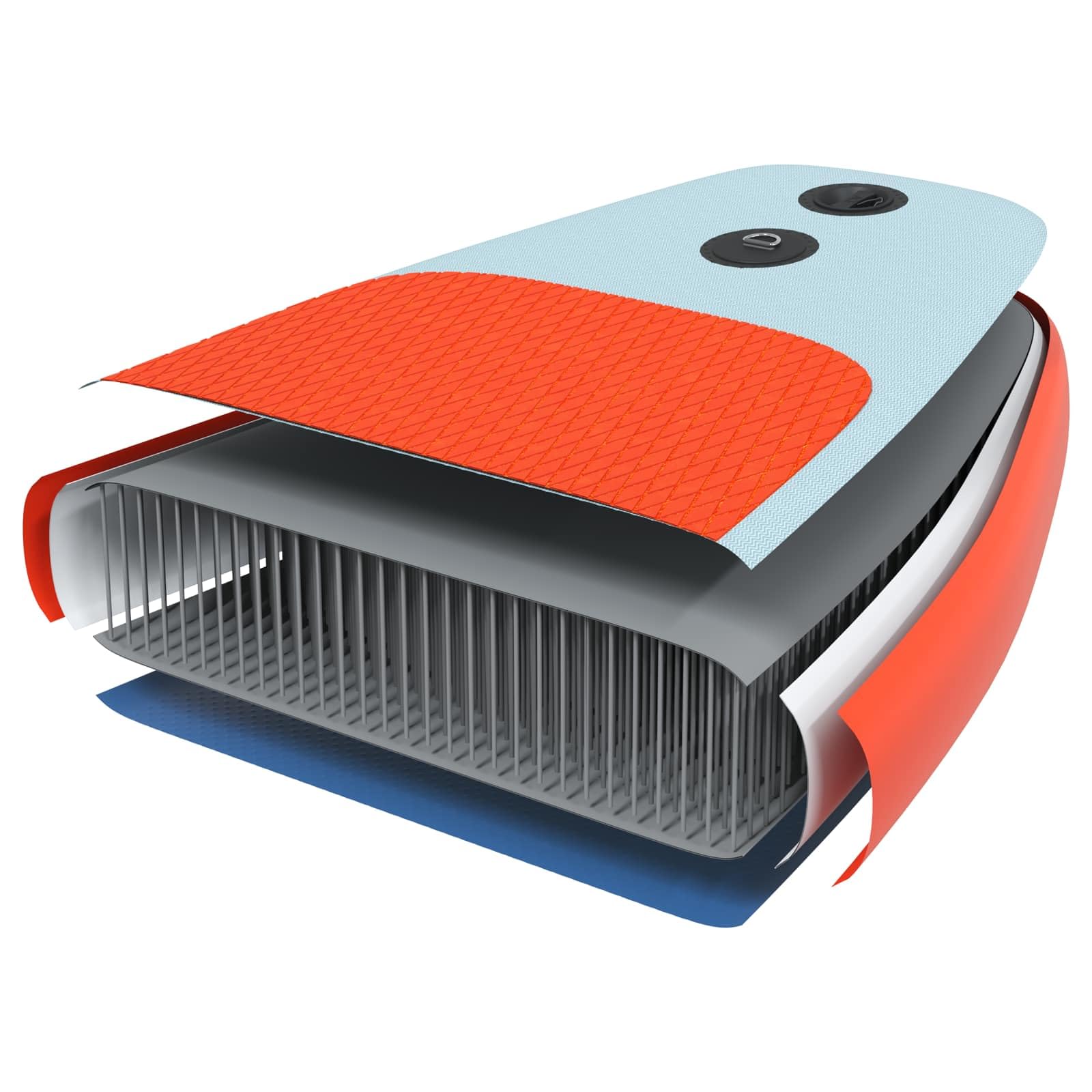 Mangloder - Tabla de SUP inflable con vela x x turquesa para deportes acuáticos al aire libre, estable, portátil, para principiantes, familia, yoga, touring, río, lago, mar, equilibrio, entrenamiento
