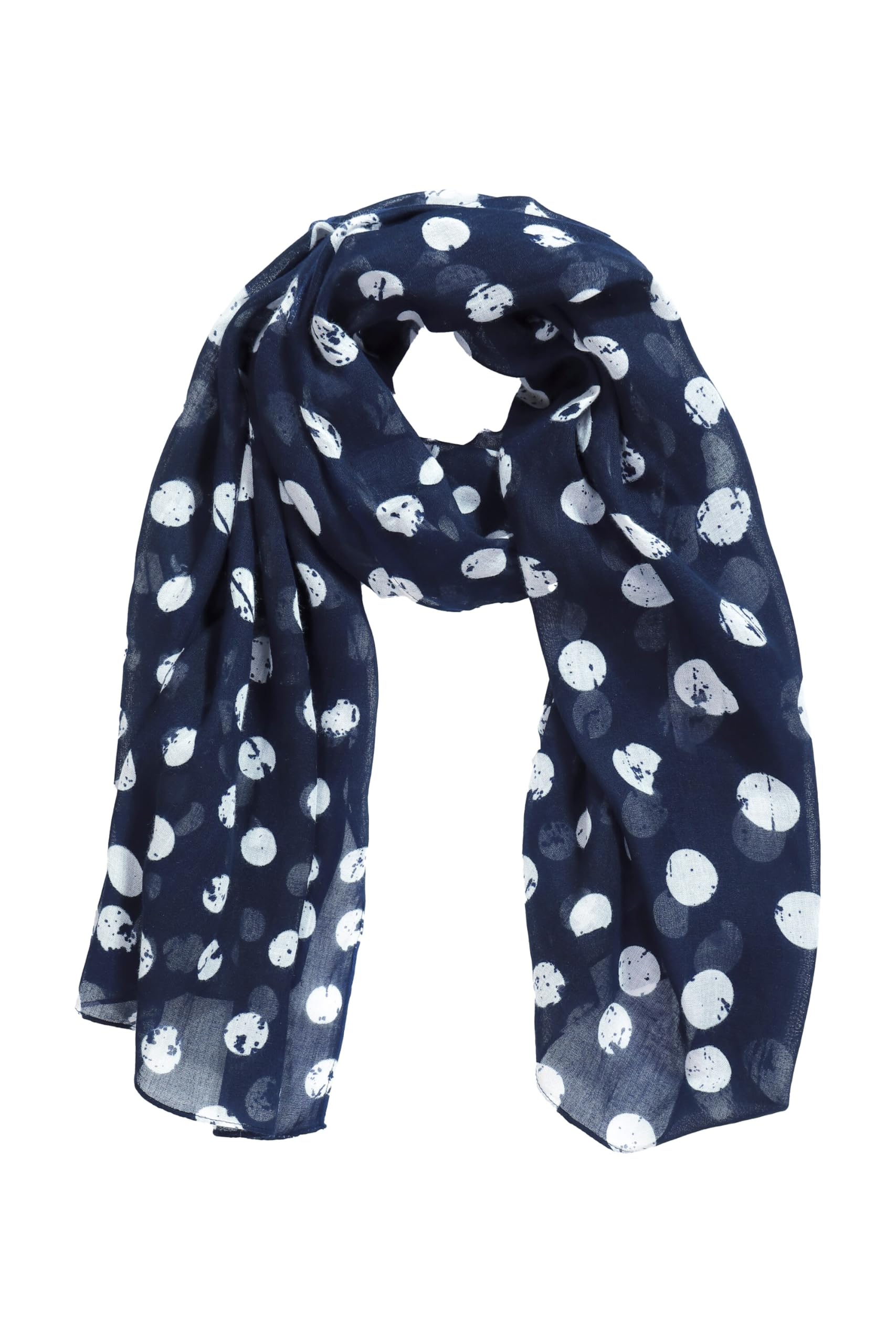 Ulla Popken Damen große Größen Übergrößen Plus Size Schal, Punkte 837490