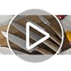 Natura Series 6 PCS Chef Knife Set with Gift Box, Ultra Sharp Kitchen Knives with Natural Wooden Handles