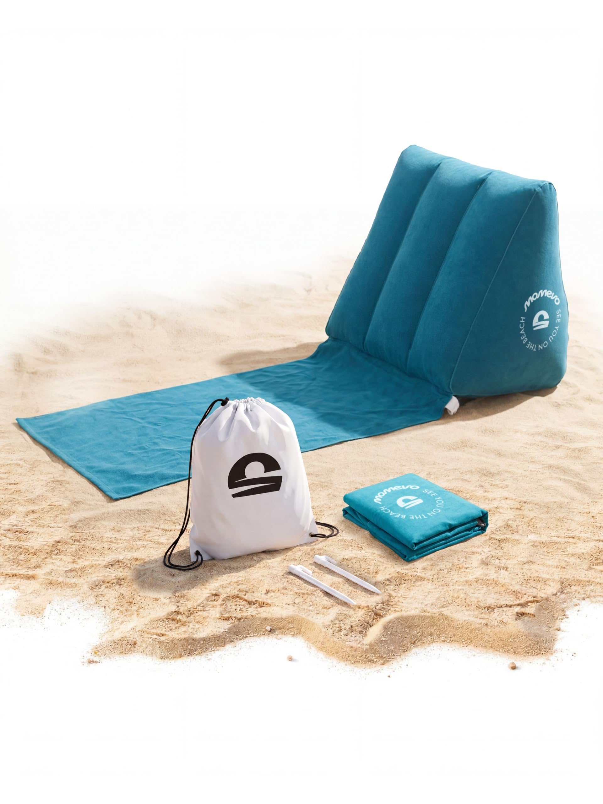 Airlounge Strandlehne aufblasbar Beach Lounger Petrolblau