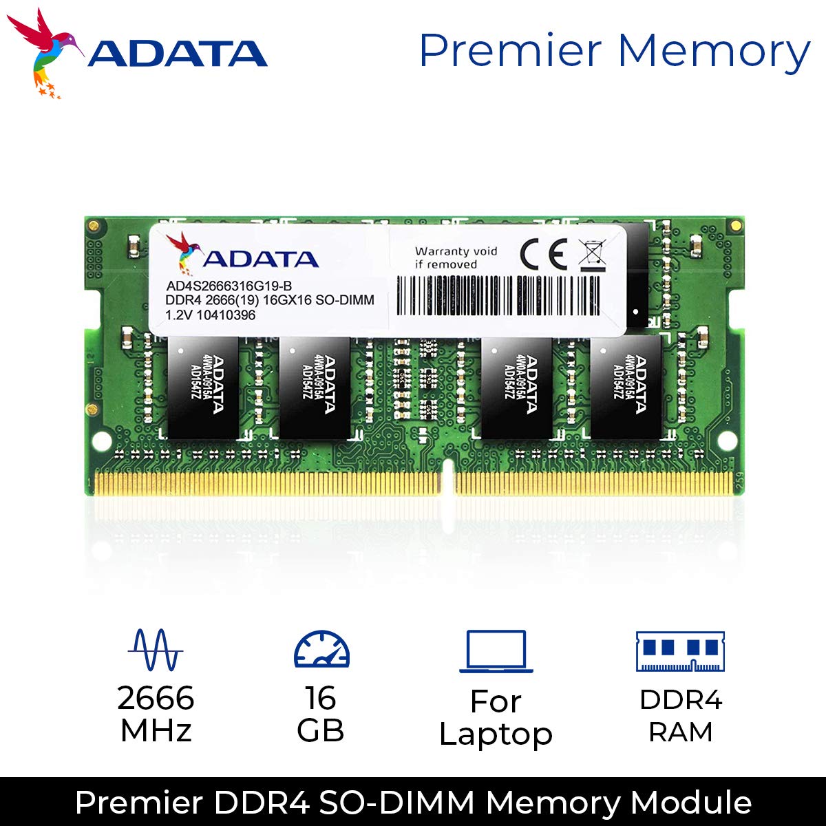 Amazon.in: Buy ADATA Premier AD4S2666316G19-R 16GB DDR4 2666MHz