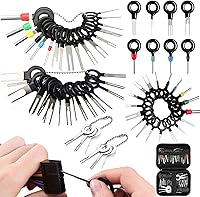 Vista 8 de Kit de herramientas de extracción de terminales, kit extractor de terminales de 140 piezas para automóvil, conector de cable, juego de herramientas