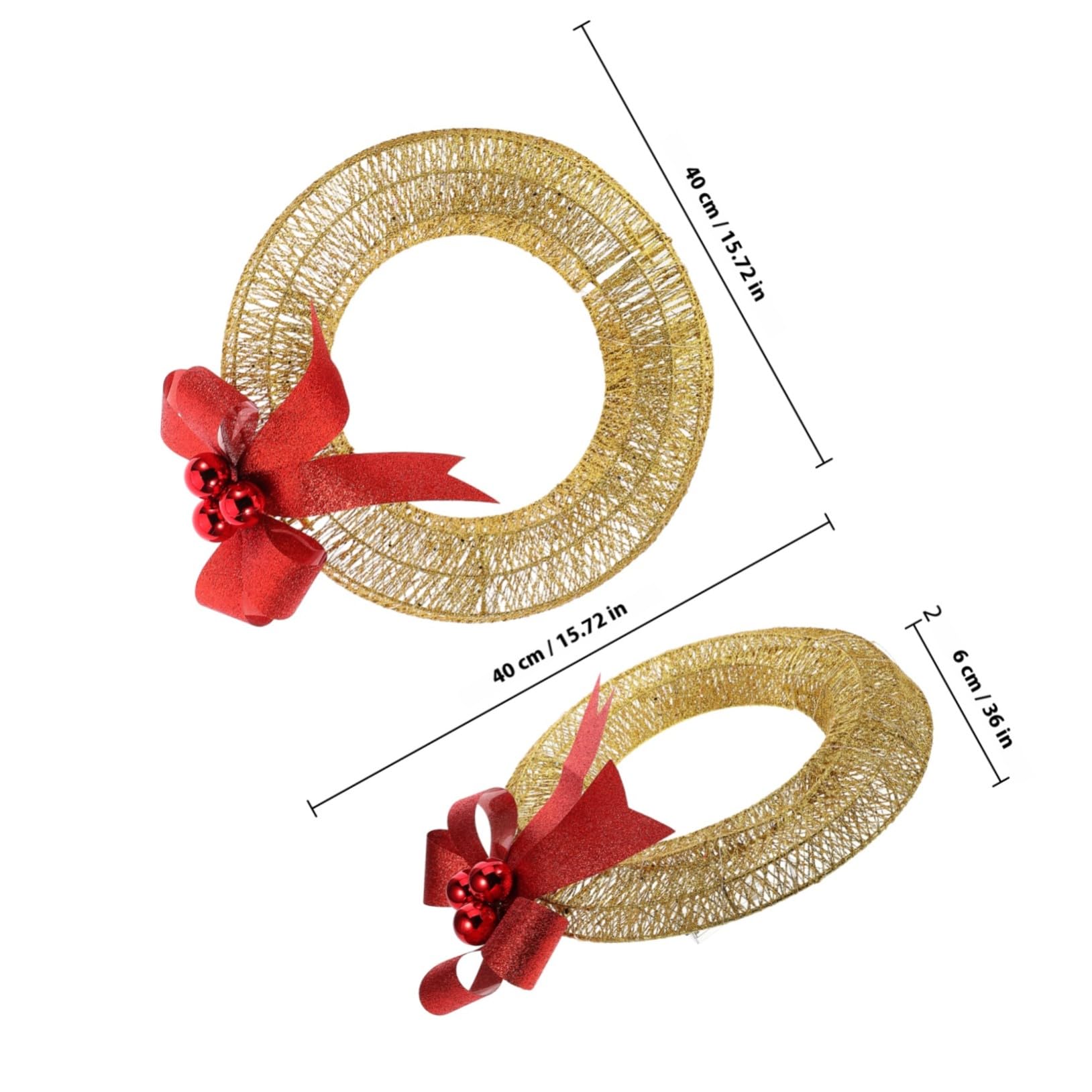 Homoyoyo Led-weihnachtskranz Mit Lichterkette Festlicher Dekokranz Für Innen Und Außen Winterliche Weihnachtsdeko Mit Led-Beleuchtung Und Schleife Für Eingangsbereich Und Wanddeko
