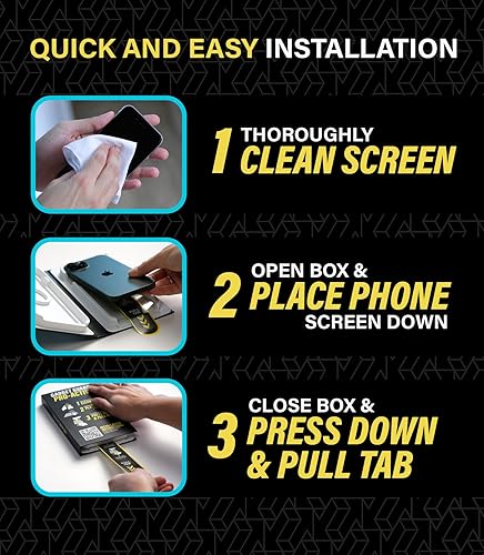 Miniatura 7 de Gadget Guard Protector de pantalla de vidrio para iPhone 14 Plus 13 Pro Max Pro-Active inastillable, protector de pantalla 14 Plus 13 Pro Max,