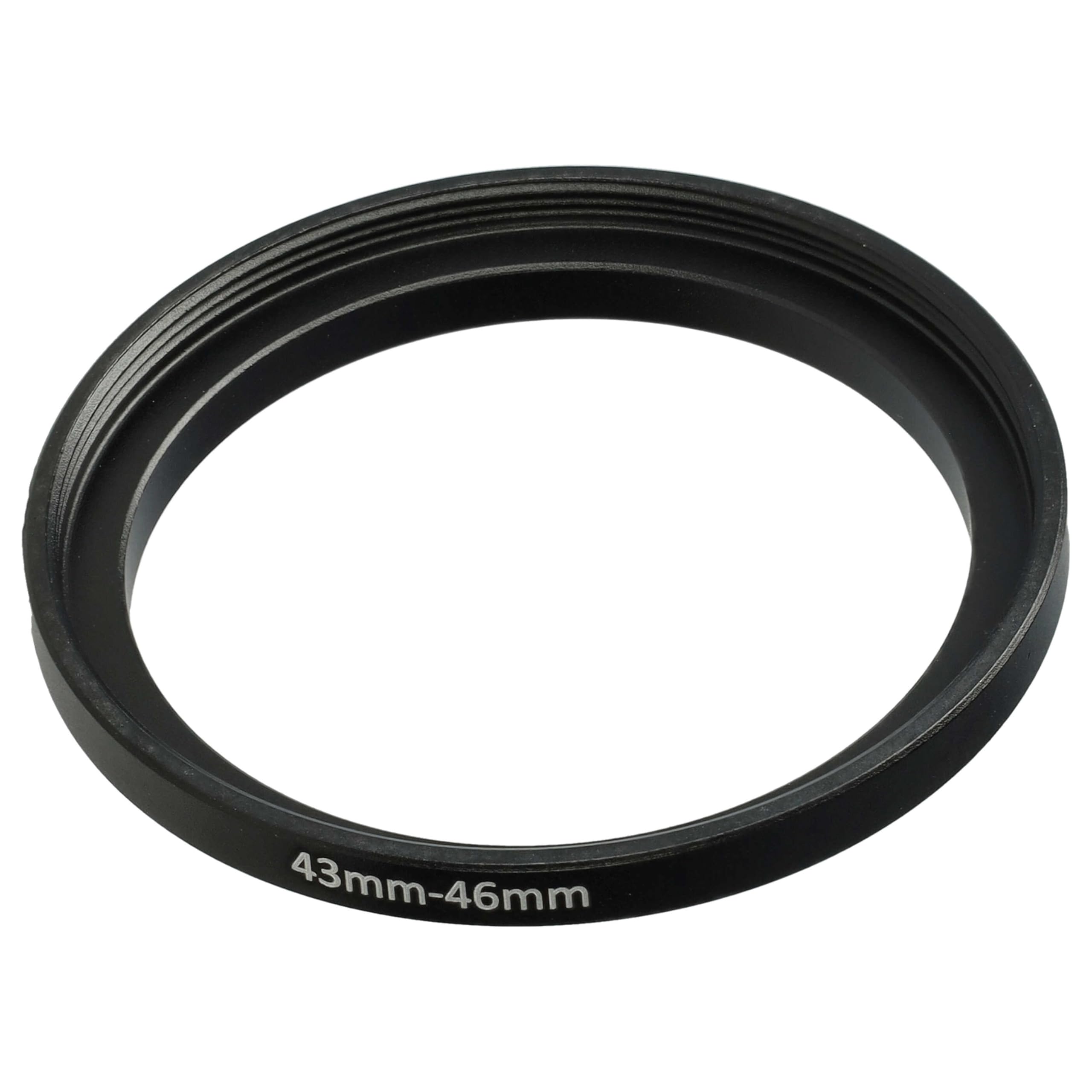 Adattatore Filtro Fotografico Anello Adattatore Step-up 43mm A 46mm In Metallo Anodizzato Nero - Per Filtri Fotografici Adattatore Obiettivo - Foto 9