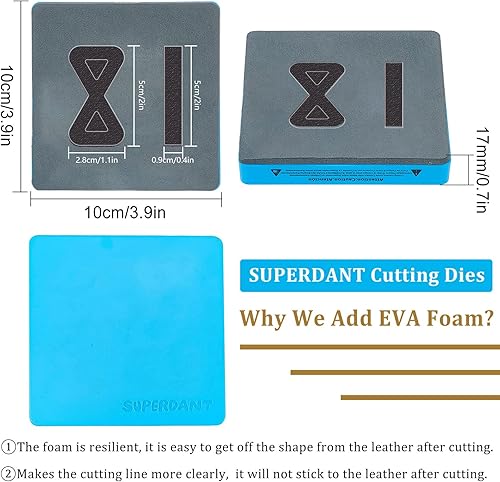 Miniatura 2 de SUPERDANT Correa para mochila, troqueles de corte, hebillas, aretes de madera, decoraciones colgantes, llavero, troquelado para mochila, cadenas